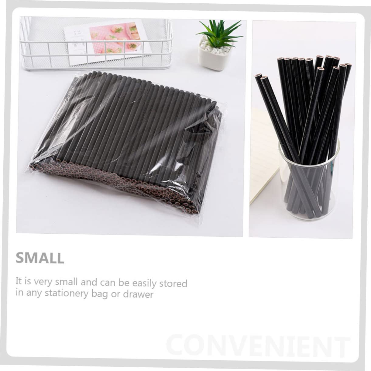 TEHAUX 3-Piece Professional Lip & Eye Pencil Set - Dual-Ended Stain Marker Pen, Black Wooden Cosmetic Pencils for Makeup & Eyebrow | Perfect for Daily Use, Travel & Professional Makeup Artists