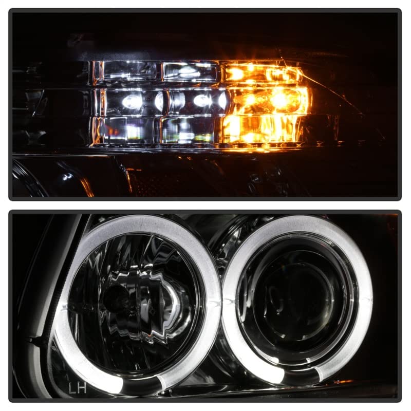 Spyder Auto 5010148 LED Halo Projector Headlights - Chrome/Clear - High Performance Lighting for Night Driving & Off-Road Adventures