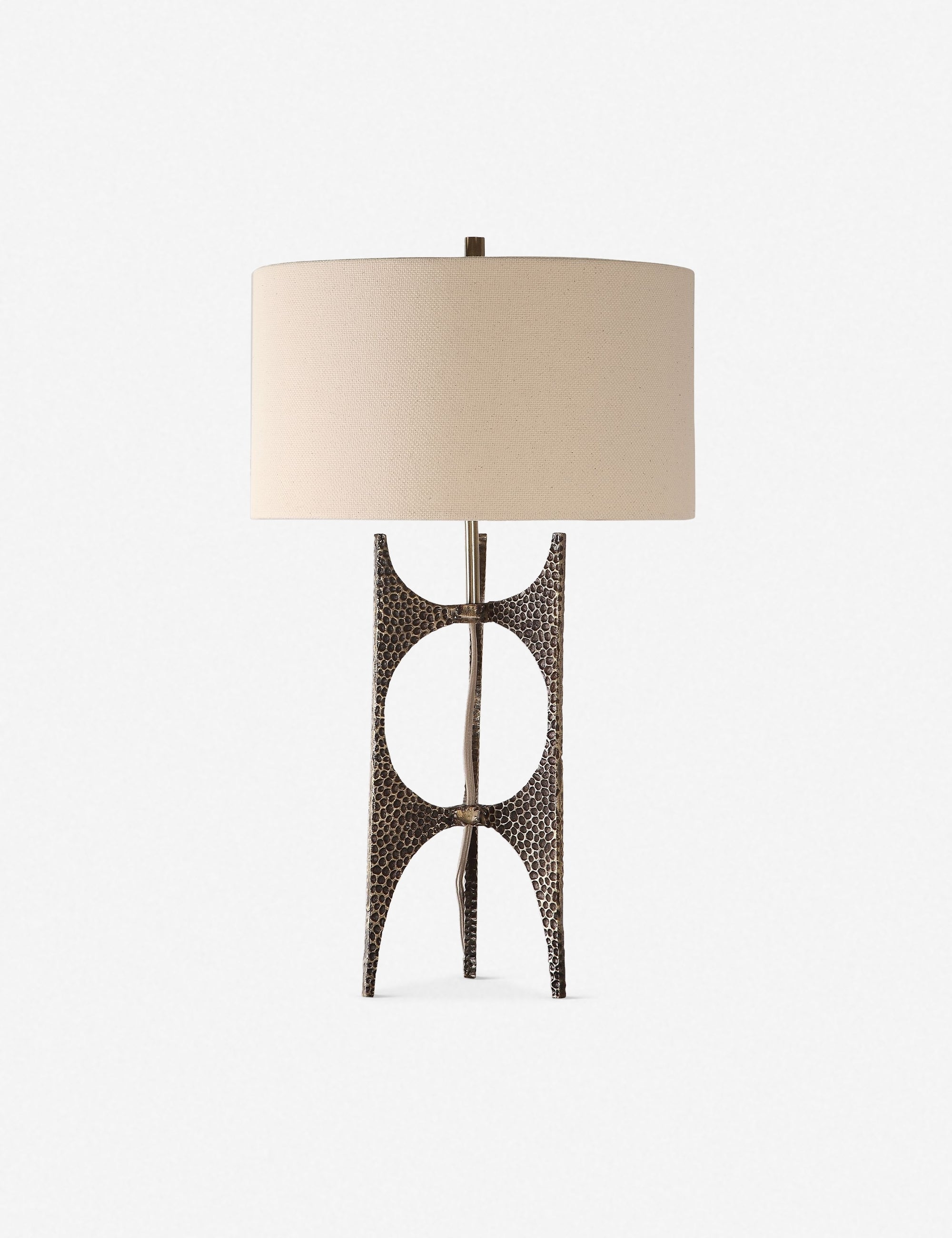 Battista Modern Table Lamp - Stylish LED Desk Light for Bedroom, Living Room & Office - Energy Efficient Nightstand Lamp with Adjustable Brightness