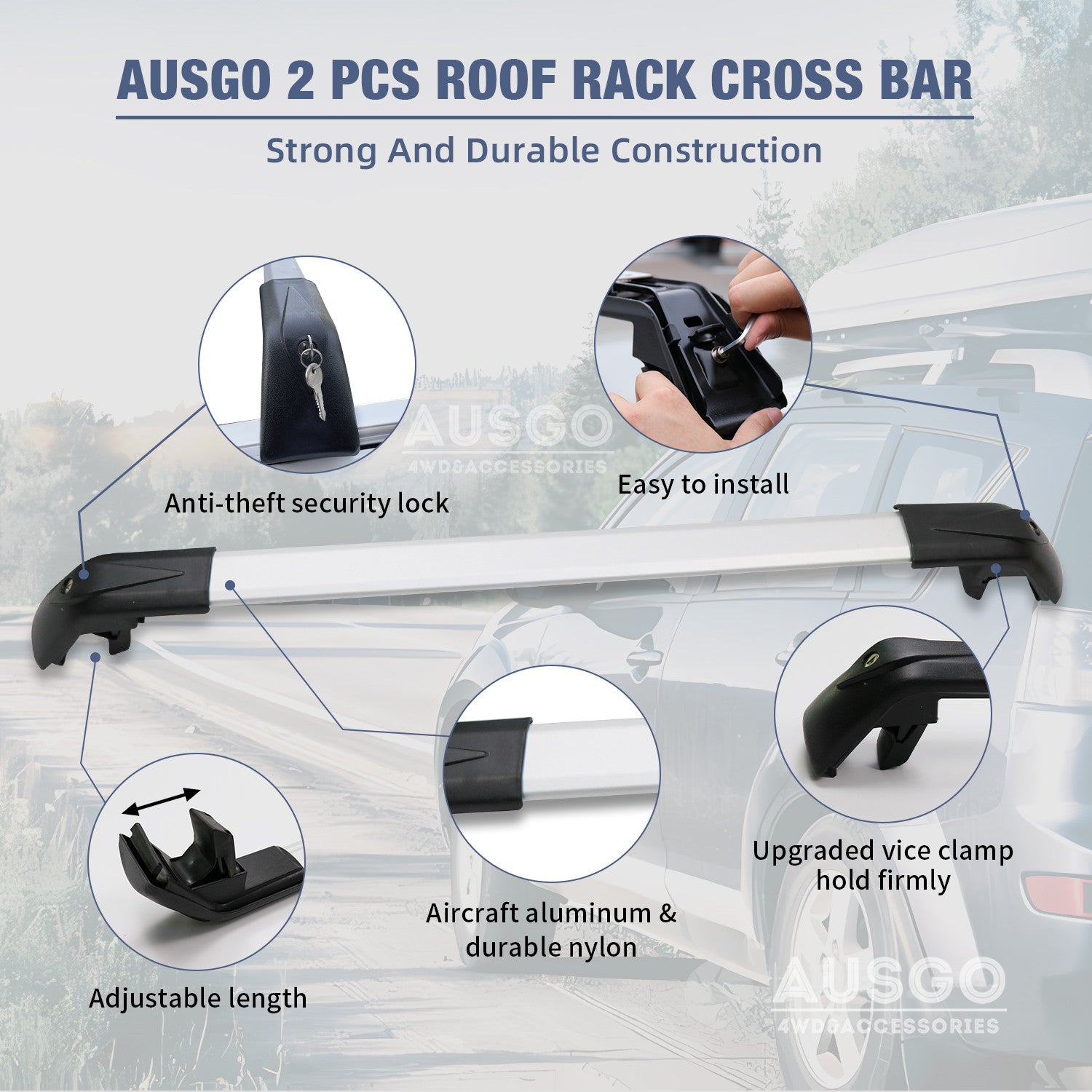 Volkswagen Tiguan Roof Rack 2016-2025 - Heavy Duty Cargo Carrier for SUVs | Perfect for Road Trips, Camping & Outdoor Adventures