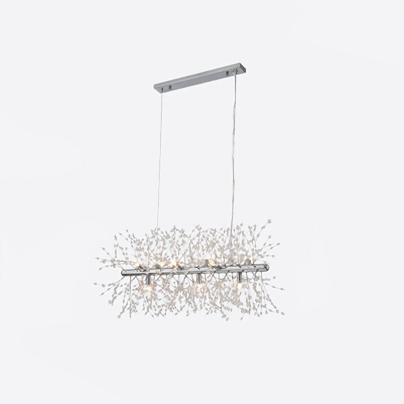 Elegant Dandelion Chandelier - Modern Crystal Ceiling Light Fixture for Dining Room, Bedroom & Living Room Decor