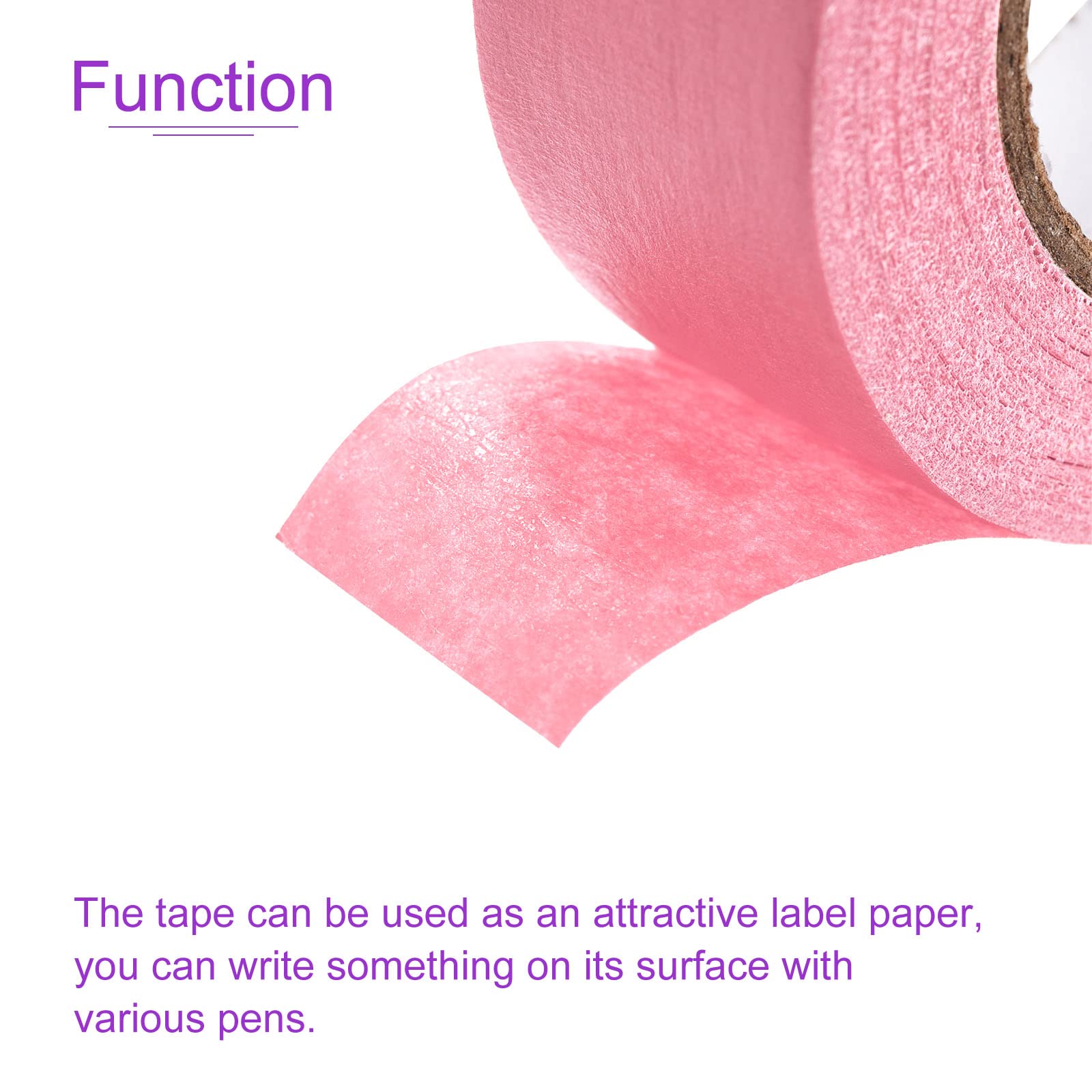 DMiotech 3-Pack 1 Inch x 21 Yards Pink Masking Tape for Painting, Crafts, Labeling & DIY Projects - Perfect for Home Decor, Scrapbooking & Office Organization