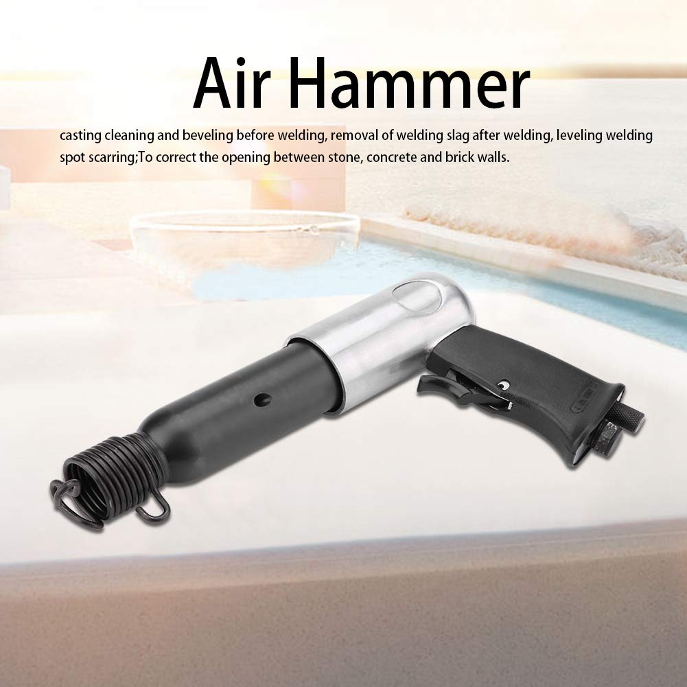 Heavy Duty Pneumatic Air Hammer Kit with 250mm Chisel Bits - Industrial Grade Air Shovel Tool for Metalworking, Demolition & Construction Projects