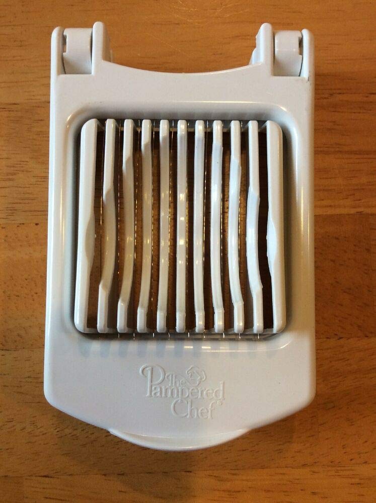 Premium Used Pampered Chef Egg Slicer Plus #1182 - Perfect for Slicing Eggs, Berries, Mushrooms & More | Ideal for Breakfast Prep, Salad Making & Meal Prepping