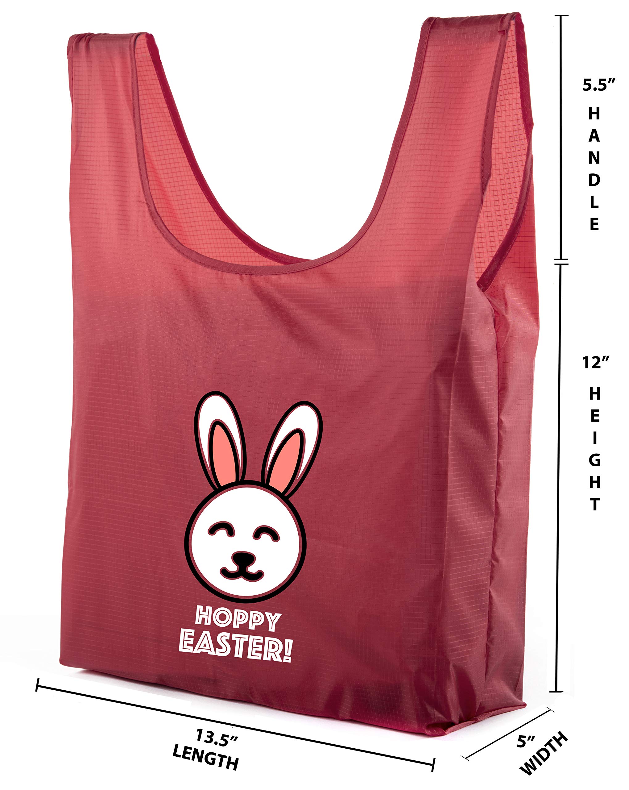 Easter Basket Bags | Bulk Reusable Grocery Tote Bags for Easter Egg Hunt & Spring Celebrations - Perfect for Easter Gifts, Party Favors & Shopping