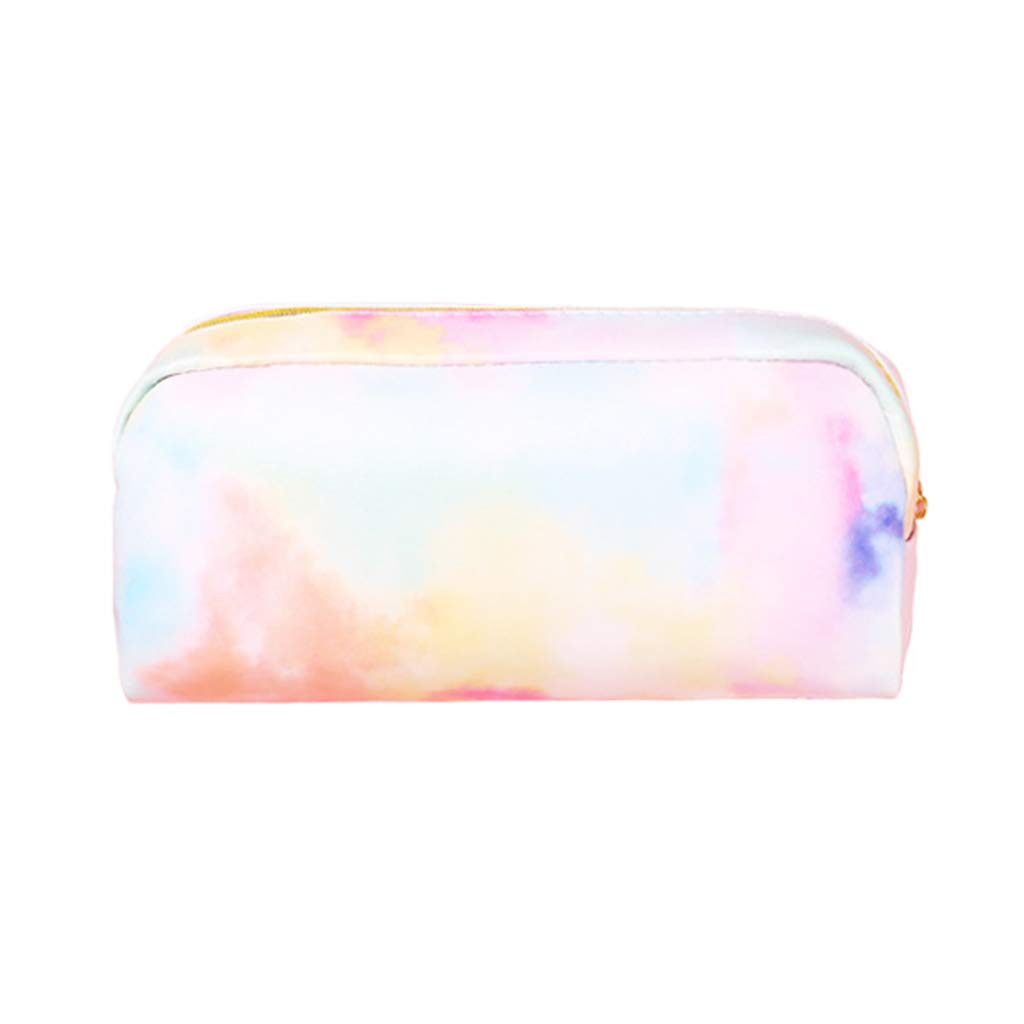Cute Kawaii Pencil Case for School & Travel - Pink Makeup Cosmetics Bag with Multiple Pockets, Pen Organizer Storage Pouch for Girls, Teens, Women | Perfect for School Supplies, Stationery, Travel Essentials & Daily Organization