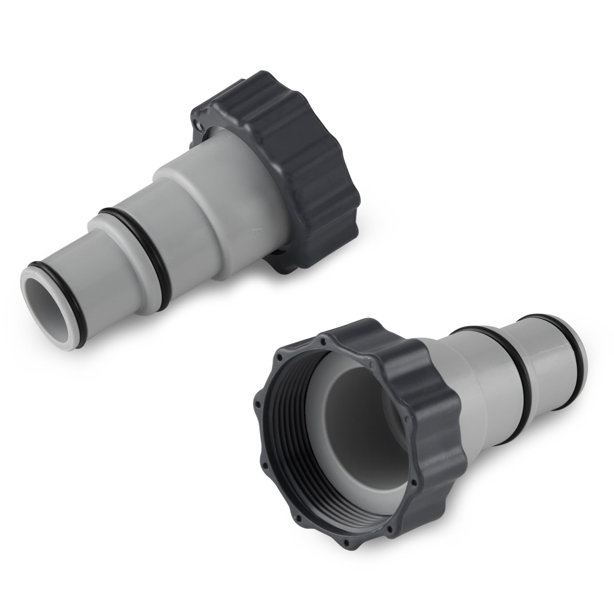 Intex 2800 GPH Above Ground Pool Sand Filter Pump with Threaded Hose Adapters (2-Pack) - Powerful Filtration System for Inground & Above Ground Swimming Pools, Spas, and Backyard Water Features