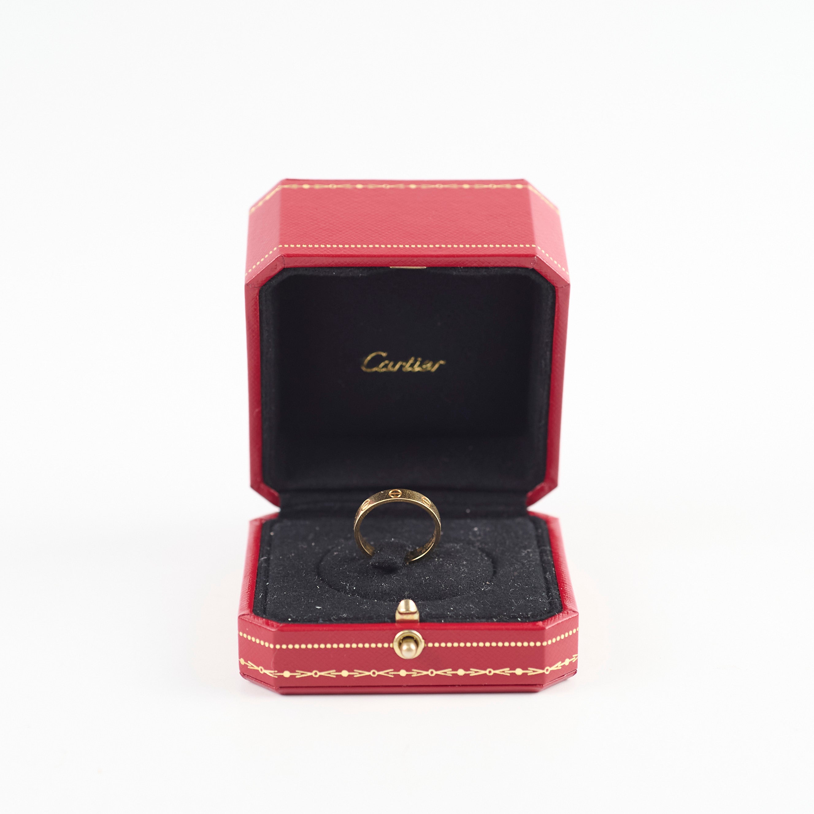 Cartier Love Ring 18K Yellow Gold Size 55 - Luxury Wedding Band for Women, Perfect for Engagement, Anniversary & Romantic Gifts