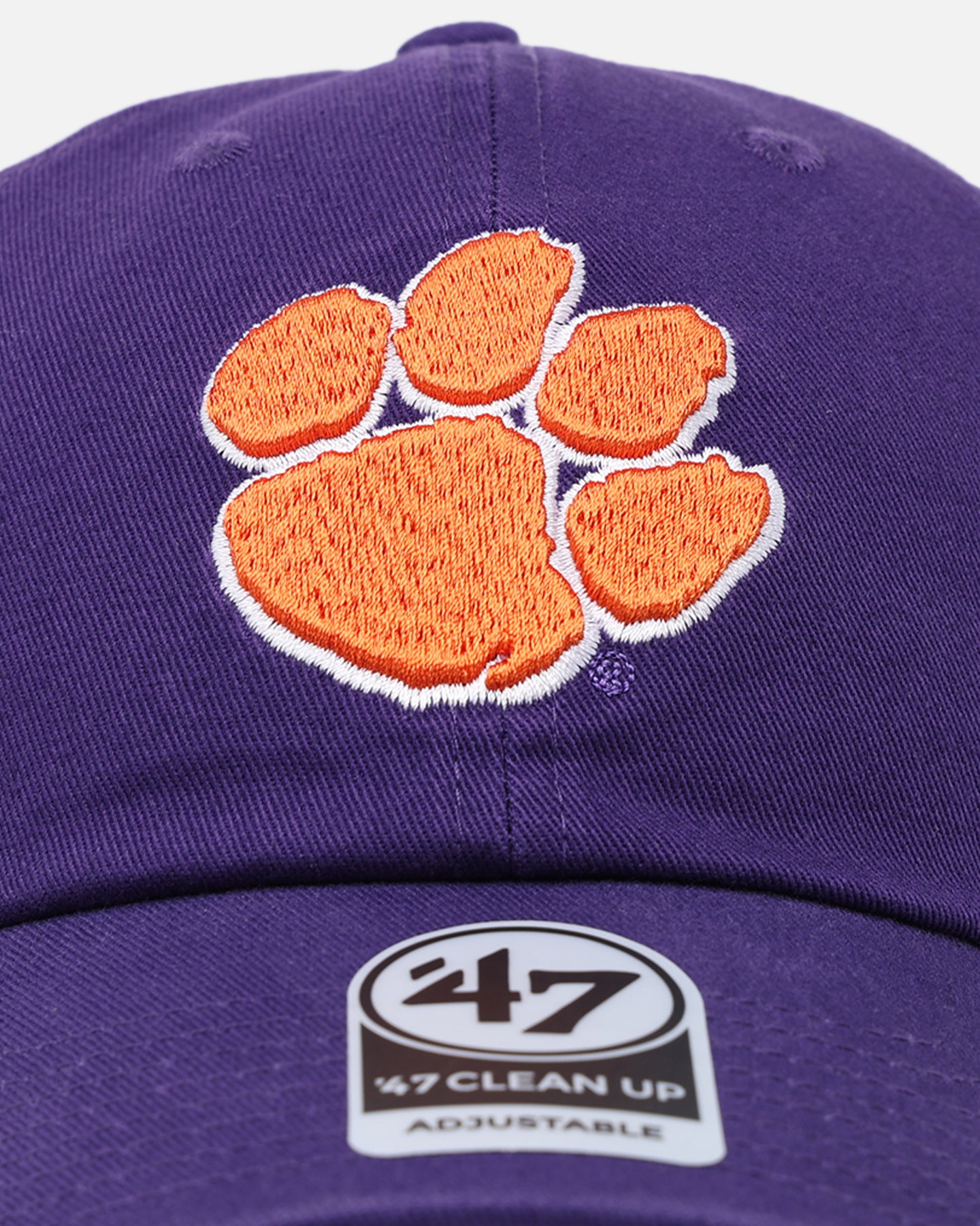 47 Brand Clemson Tigers Adjustable Strapback Hat - Purple, Officially Licensed NCAA Football Cap for Men and Women - Perfect for Game Day, Tailgating, and Fan Apparel