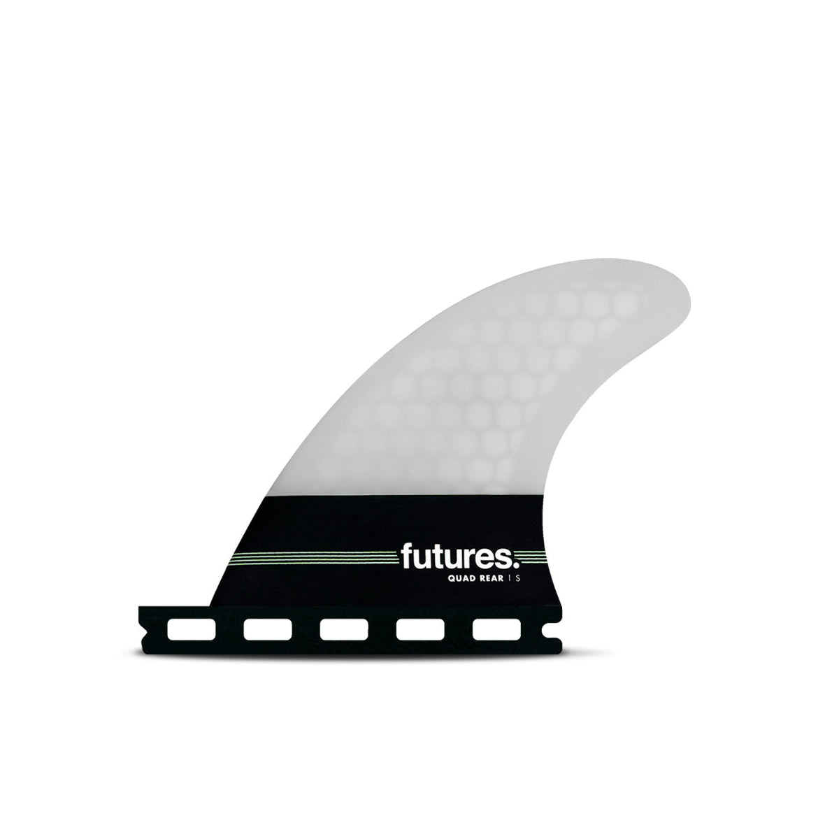 Futures QUAD REAR Neutral HC Small Quad Rear Grey - High-Performance Surfboard Fins for Smooth Riding & Control in Small Waves