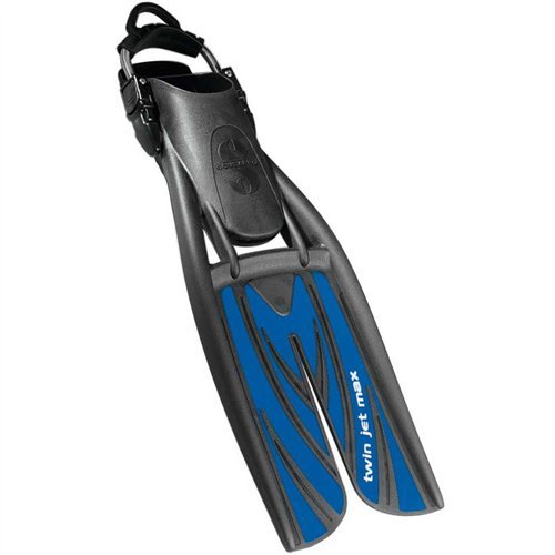 Scuba Pro Twin Jet Max Open Heel Split Fins - Premium Scuba Diving Fins for Comfort & Performance - Perfect for Ocean Diving, Snorkeling & Underwater Exploration