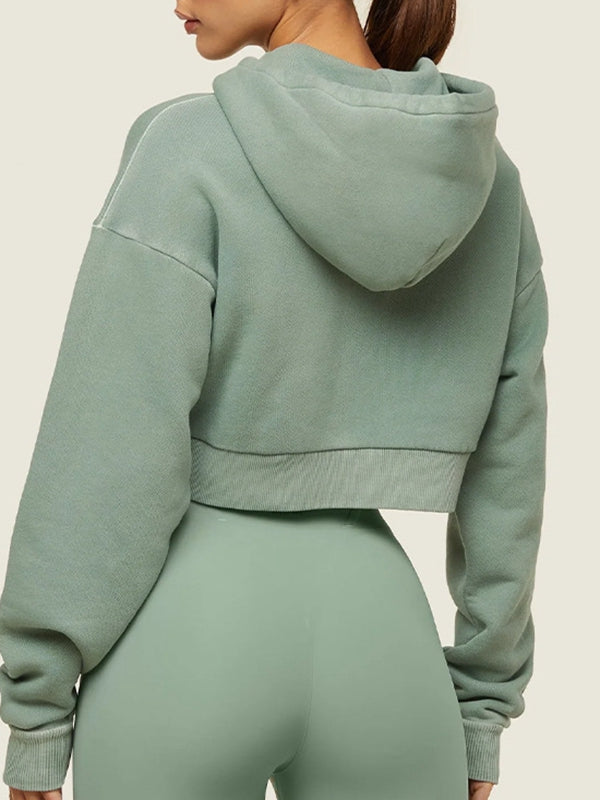 ZASUWA Women's Casual Zip Up Hoodie with Front Pockets - Stylish & Comfortable for Everyday Wear, Gym, and Outdoor Activities