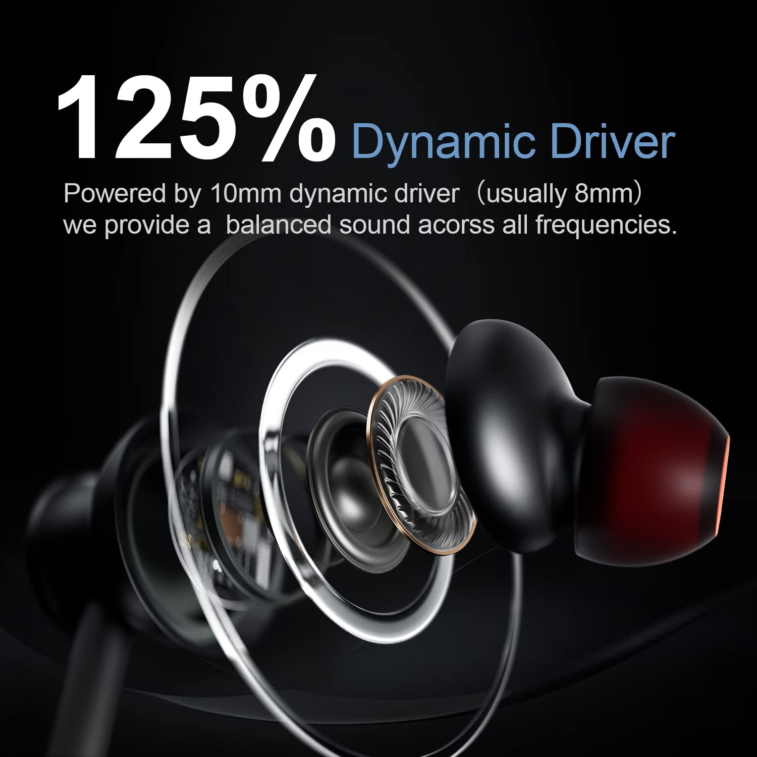 Rythflo Bluetooth Earbuds V5.2 - Wireless Neckband Headphones with Mic, 30H Playtime, IPX7 Sweatproof, Deep Bass - Perfect for Gym, Running, Workouts & Phone Calls