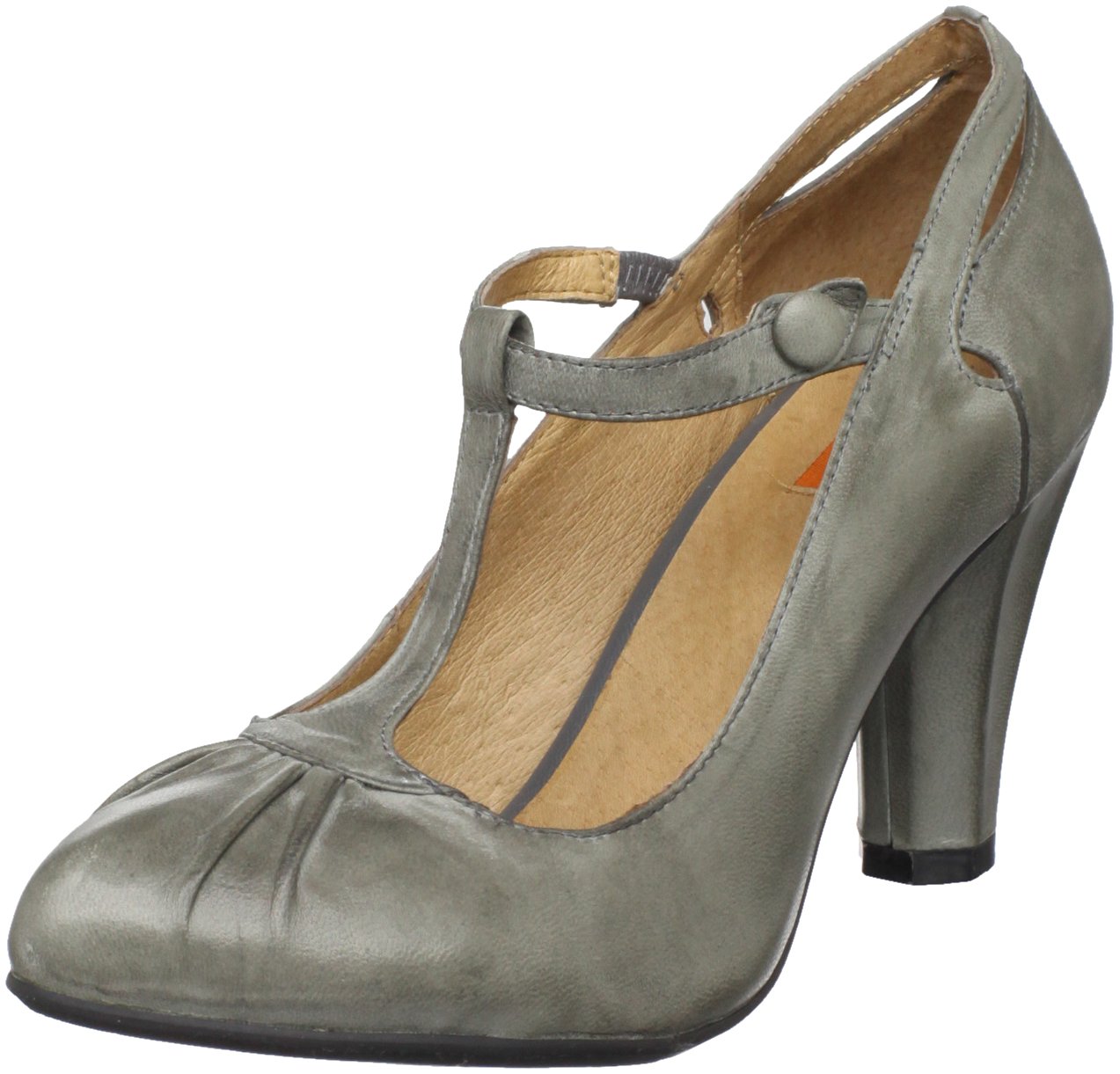 Miz Mooz Women's Goldie T-Strap Pump Heels - Comfortable Dress Shoes for Work, Party & Wedding | Elegant Women's Fashion Pumps with T-Strap Design