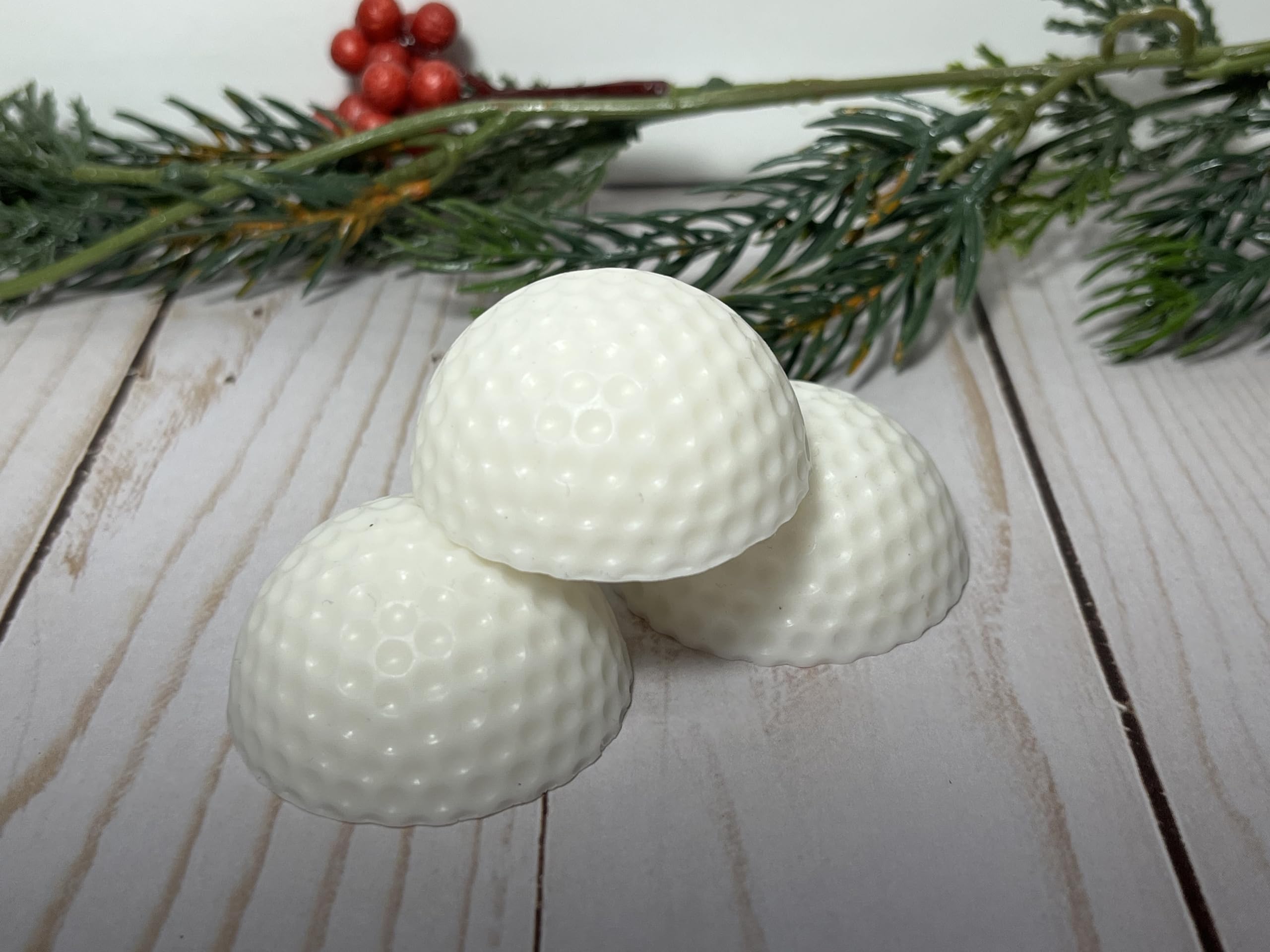 Premium Golf Ball Shaped Goat Milk Soap Gift Set - 3-Piece Natural Handmade Soap for Men - Perfect Golf Lover Gift for Birthday, Father's Day & Retirement - Moisturizing Skin Care for Golfers