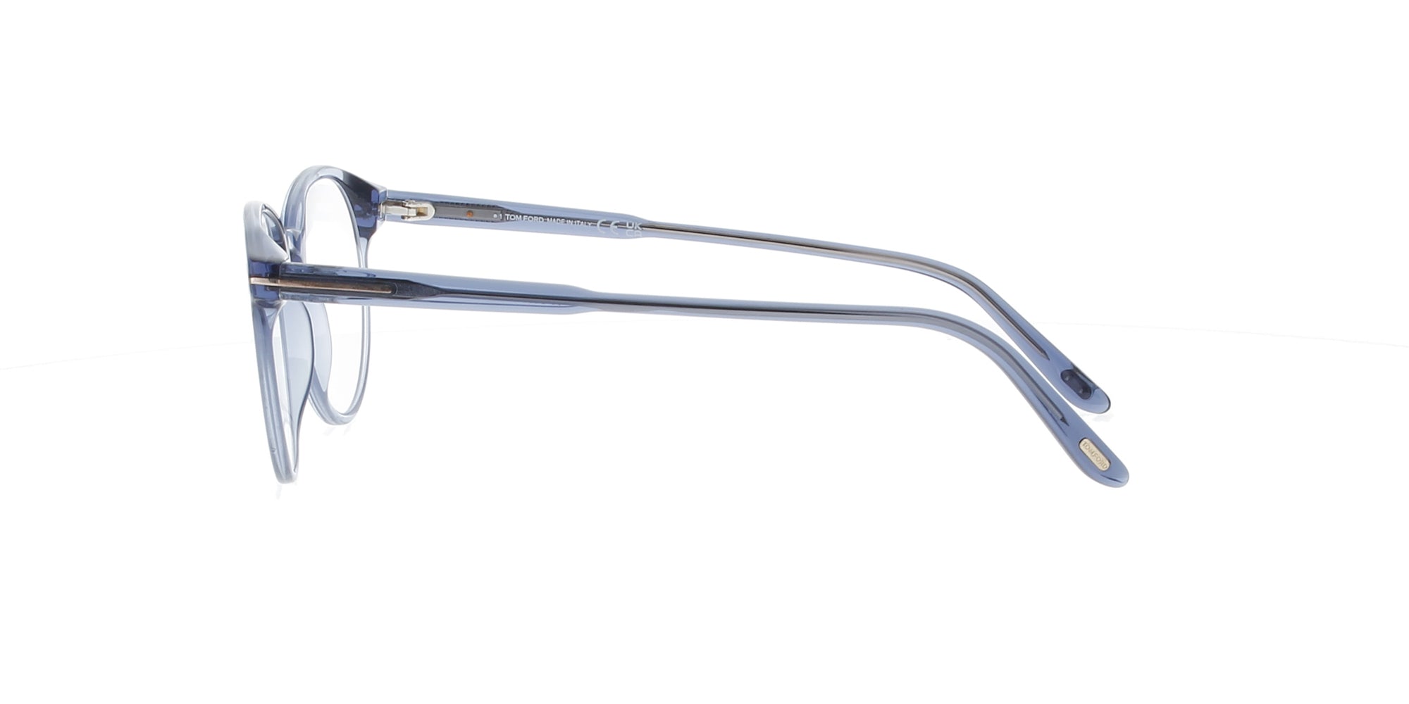 Tom Ford Round Eyeglass Frames - Crystal Blue Acetate Sunglasses for Men & Women | Perfect for Fashion, Outdoor & Daily Wear
