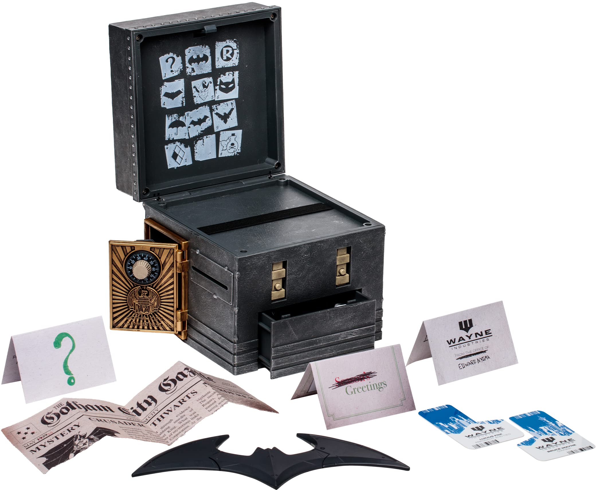 McFarlane Toys DC Direct The Riddler Puzzle Box Action Figure - Edward Nygma Collectible for DC Comics Fans - Perfect for Display, Gifts, and Batman Villain Collections