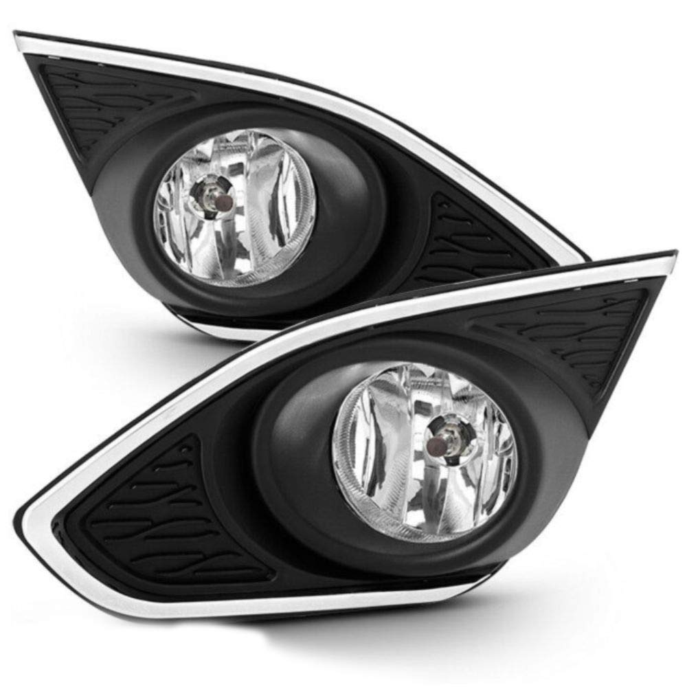 2013-2015 Chevy Spark Clear Bumper Fog Lights Replacement Kit with Switch - Durable LED Fog Lamps for Enhanced Night Visibility & Style - Perfect for City Driving, Foggy Conditions & Off-Road Adventures
