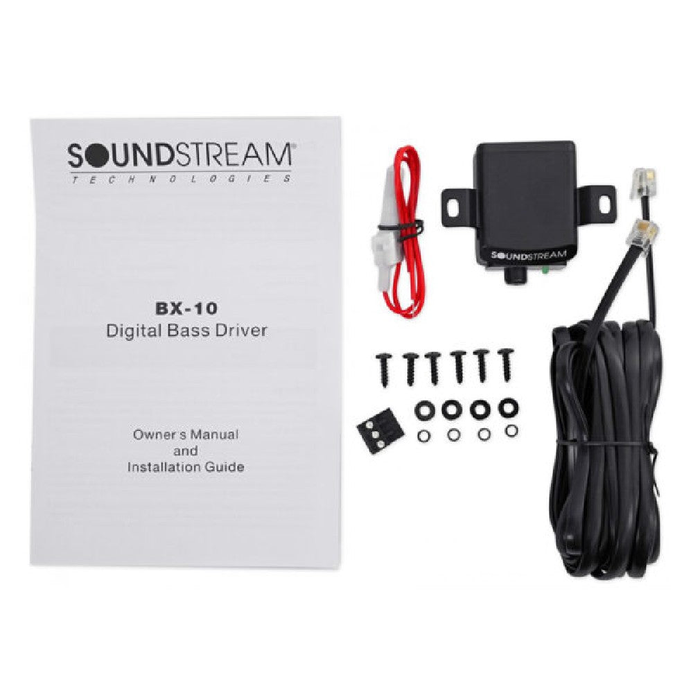 Soundstream BX-10W White Digital Bass Reconstruction Processor with Remote Control - Enhance Car Audio & Subwoofer Performance for Crisp, Deep Bass