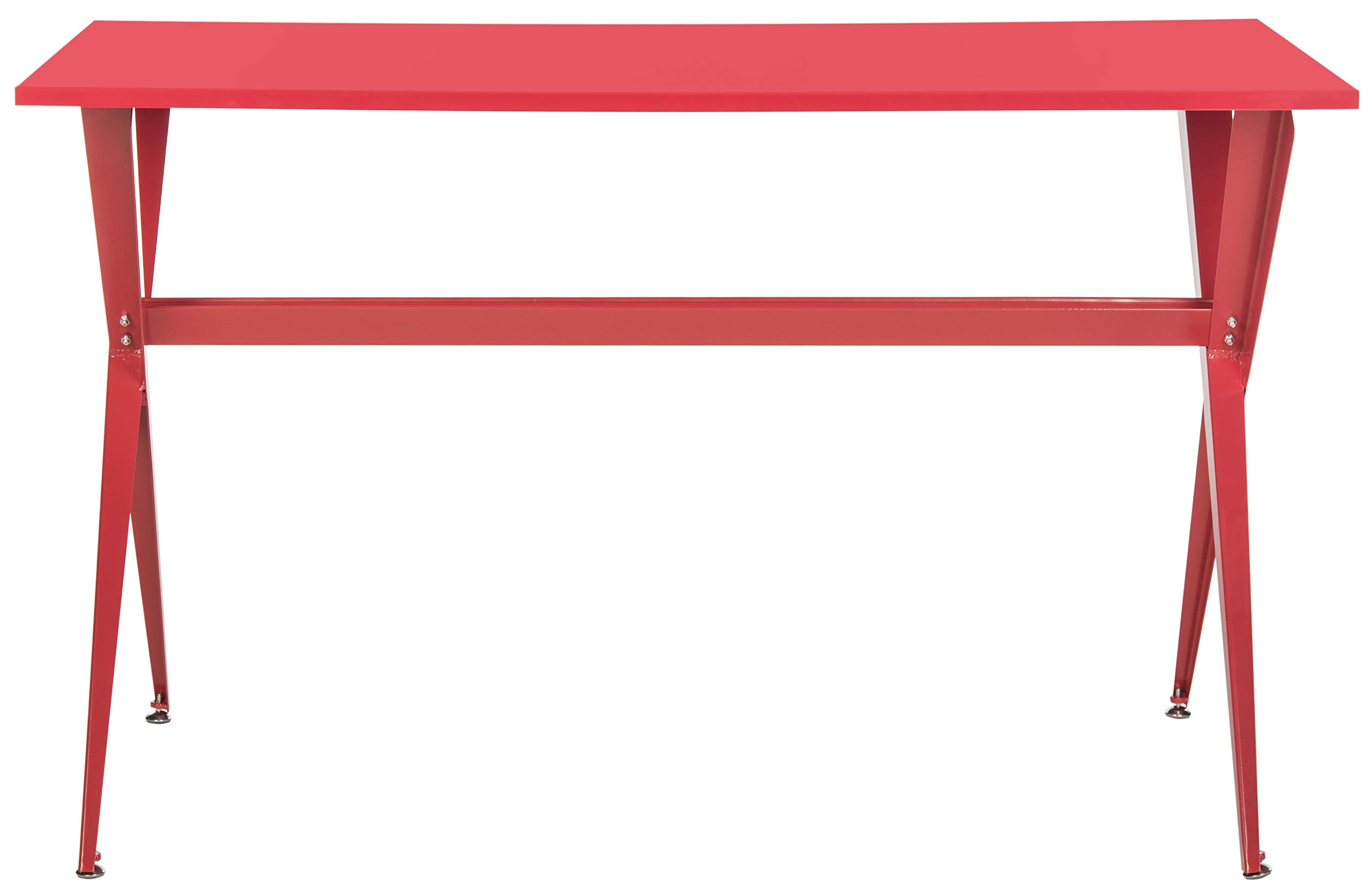 Safavieh Home Collection Chapman Desk - Modern Red Writing Desk for Home Office, Study & Workspace | Stylish & Functional Workstation for Professionals & Students