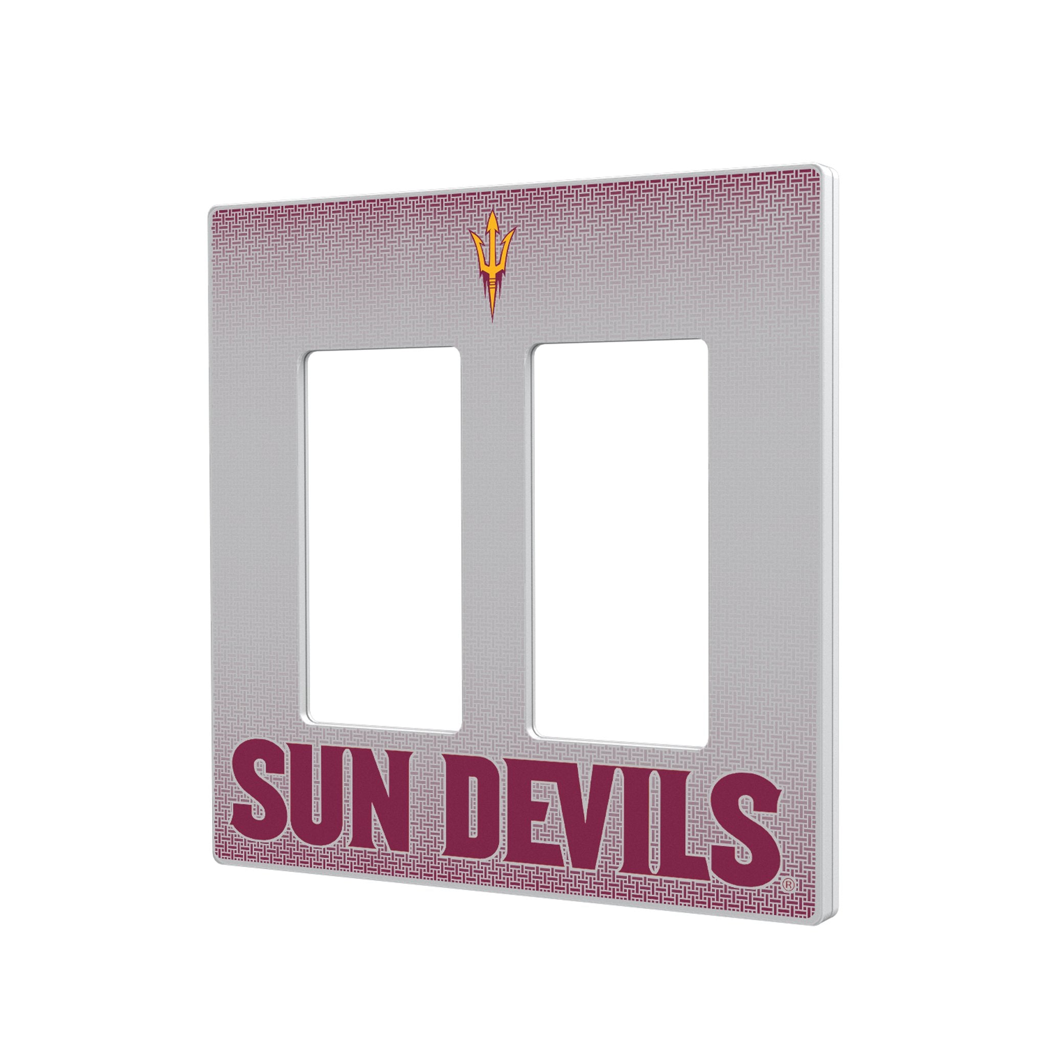 Arizona State University Sun Devils Linen Hidden Screw Light Switch Plate Cover - NCAA College Dorm Room Decor, Bedroom & Office Wall Accessory