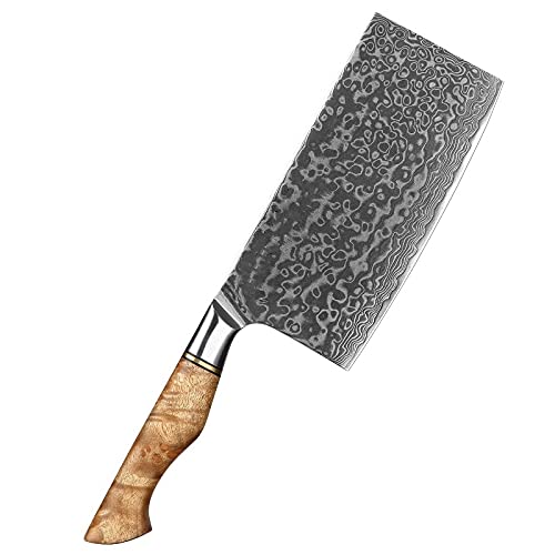 **7-Piece Damascus Steel Kitchen Knife Set - Professional Chef, Bread, Paring, Santoku, Nakiri Knives for Cooking & Food Prep | Sharp & Durable BY ZZYY | Perfect for Home Chefs & Culinary Enthusiasts**