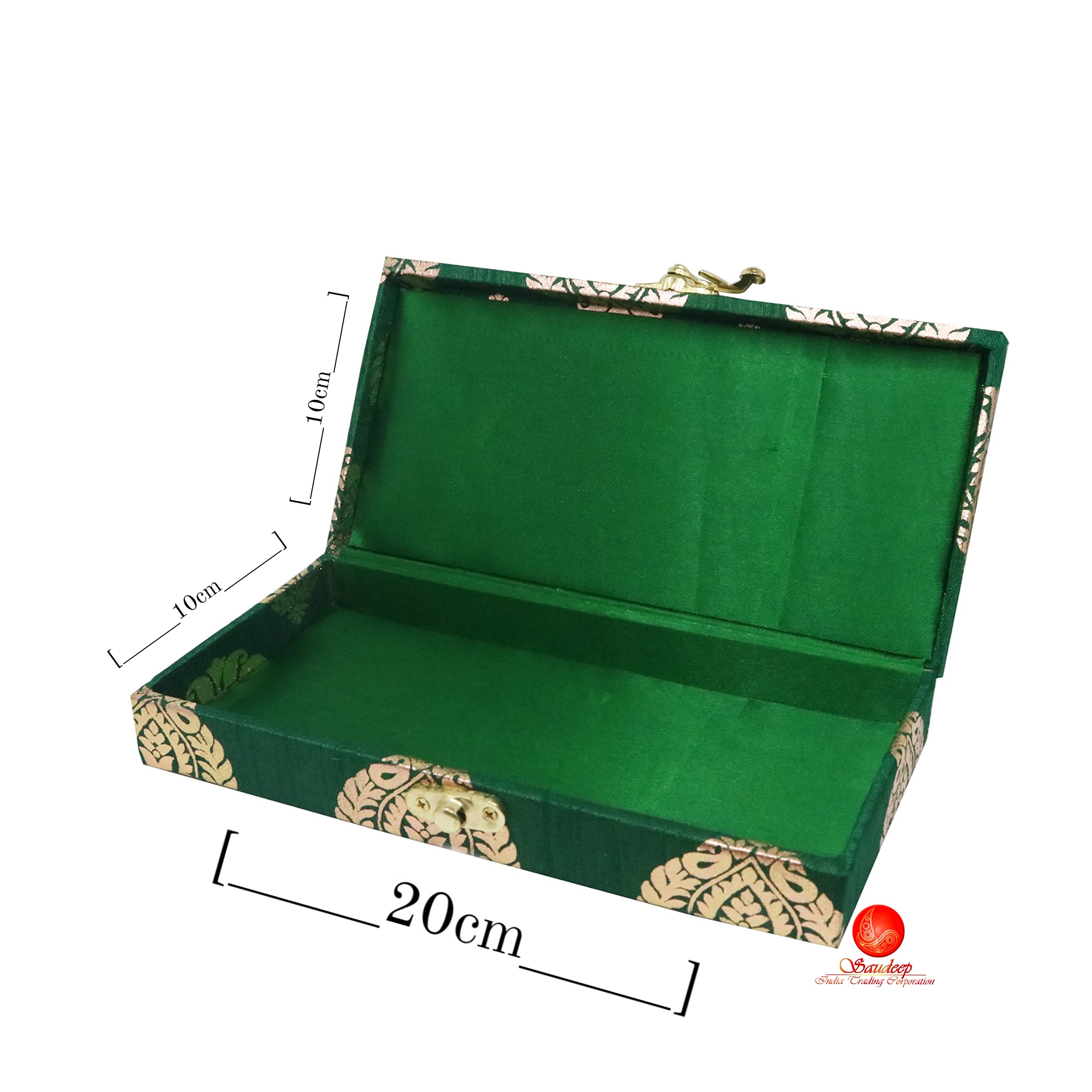 Wooden Decorative Cash Box - Jewelry & Gift Box for Weddings & Events