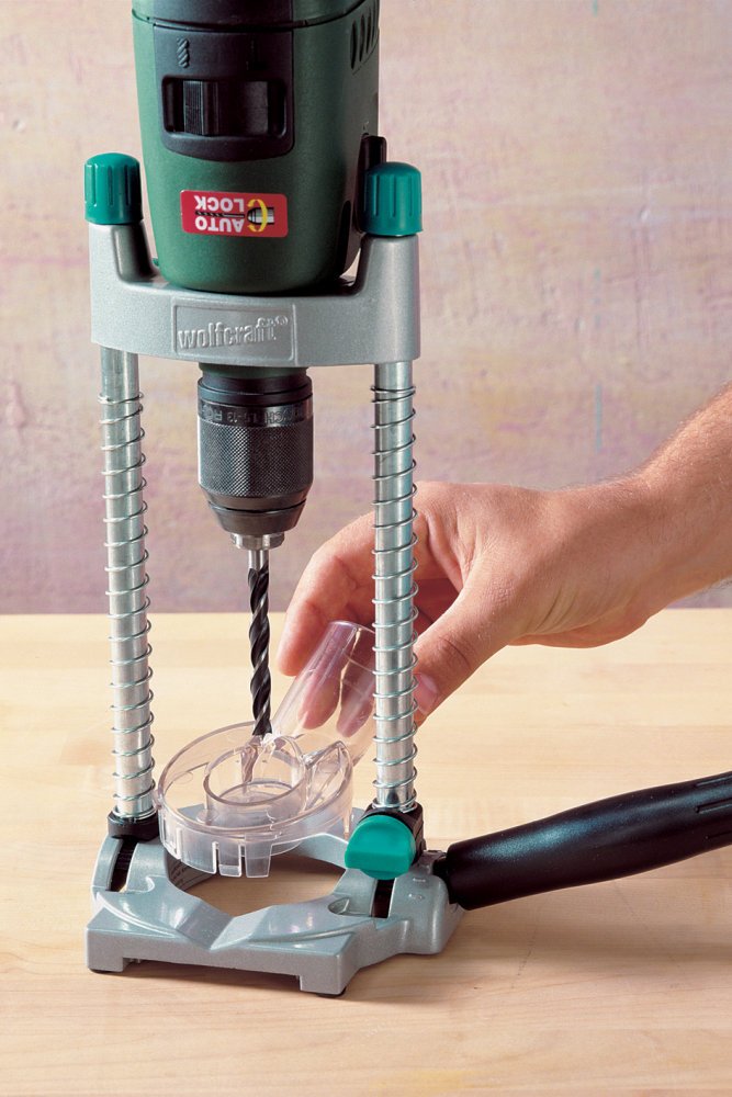 Wolfcraft 4522 Tec Mobil Drill Stand - Heavy Duty Portable Drill Press for Woodworking & Metalworking | Perfect for DIY Projects, Home Repairs & Professional Use
