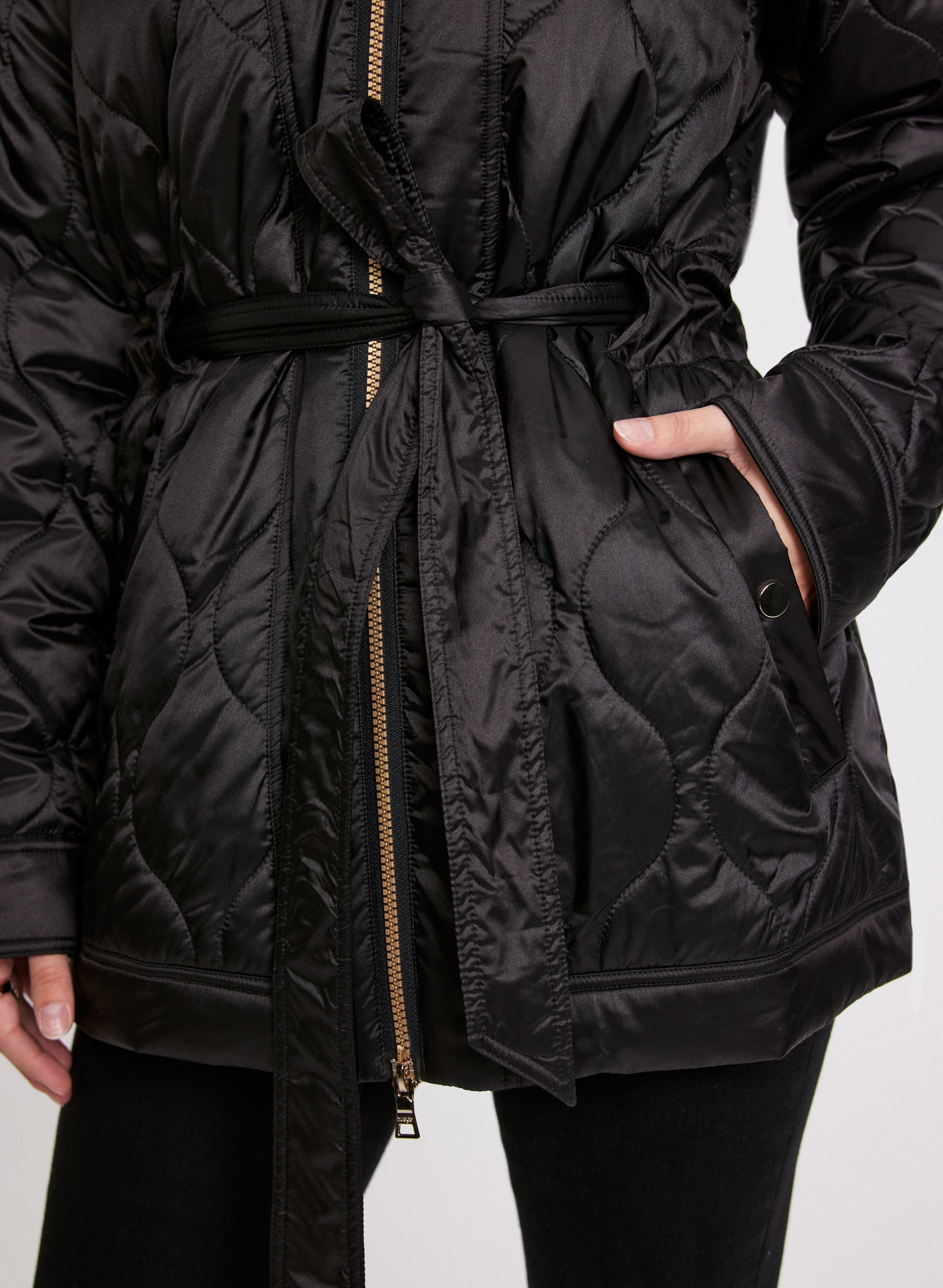 Women's Belted Puffer Jacket - Winter Warm Quilted Coat with Adjustable Waist Strap | Perfect for Cold Weather, Snow Activities & Outdoor Adventures