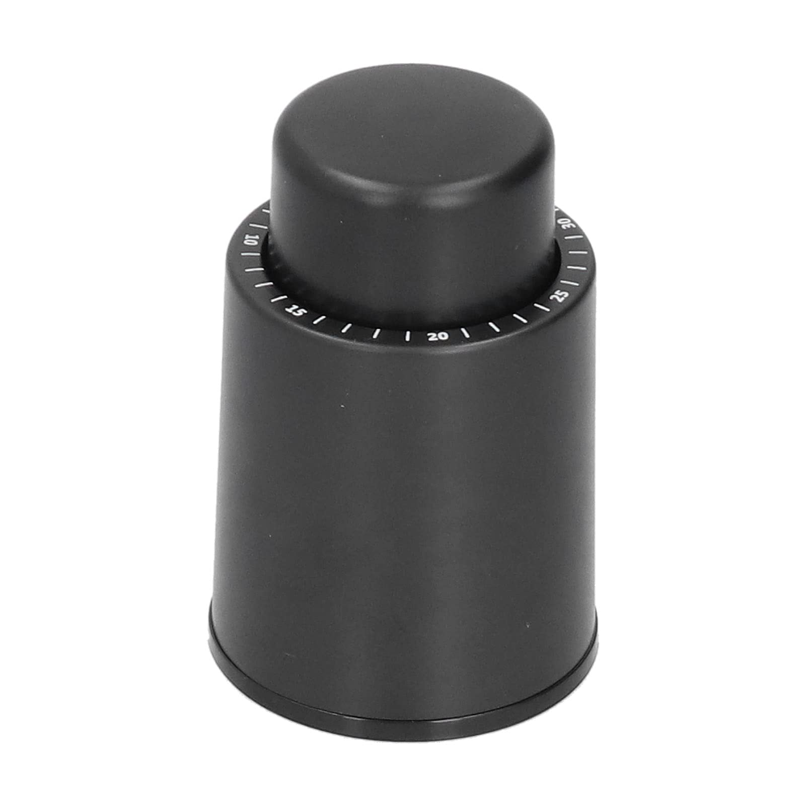 Premium Vacuum Wine Bottle Stopper with Time Scale - Airtight Wine Preserver for Red/White Wine - Ideal for Home Bars, Parties & Wine Storage (Black)