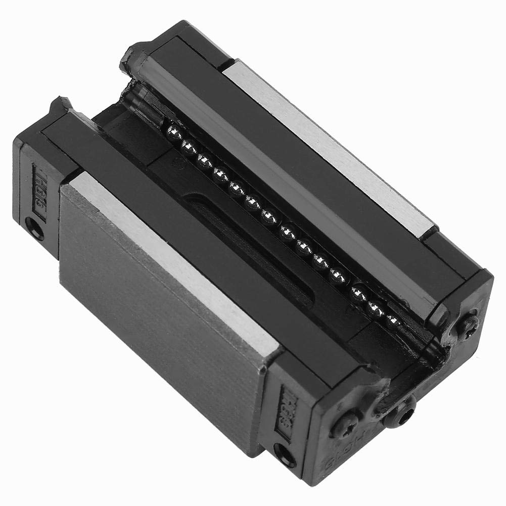2Pcs HGR15-500mm Linear Rail Guide, 15mm Width with 4pcs Carriage Slide Block - High Precision Linear Motion System for 3D Printers, CNC Machines, Laser Cutters, and Industrial Automation