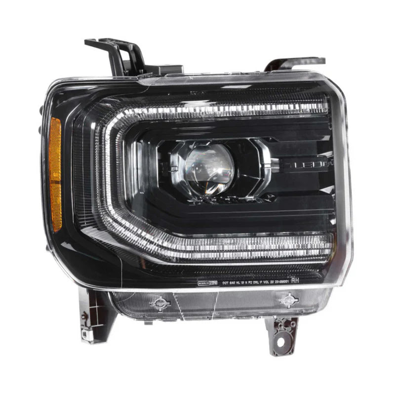 GMC Sierra LED Headlights - Morimoto XB Series - Compatible with 2014-2018 Models - Multi-Color RGB Lighting - Upgrade Your Truck's Style & Visibility - Perfect for Night Driving & Off-Road Adventures