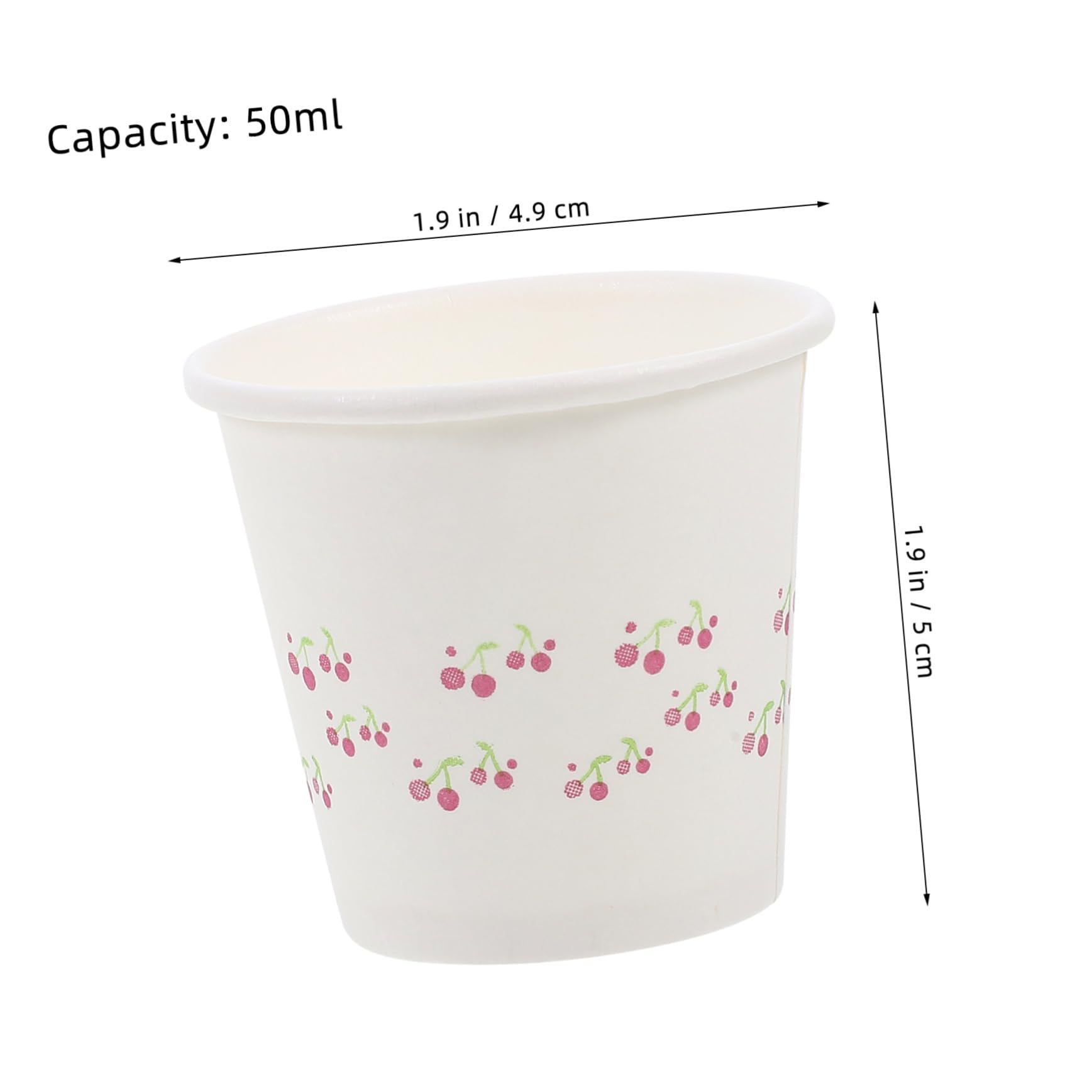 PartyKindom 3 Sets Disposable Mini Paper Cups - 50ml Small Drinking Cups for Coffee, Juice, Water | Bulk Party Supplies (100pcs x 3) | Perfect for Office Break Room, Picnics, BBQs, and Birthday Parties