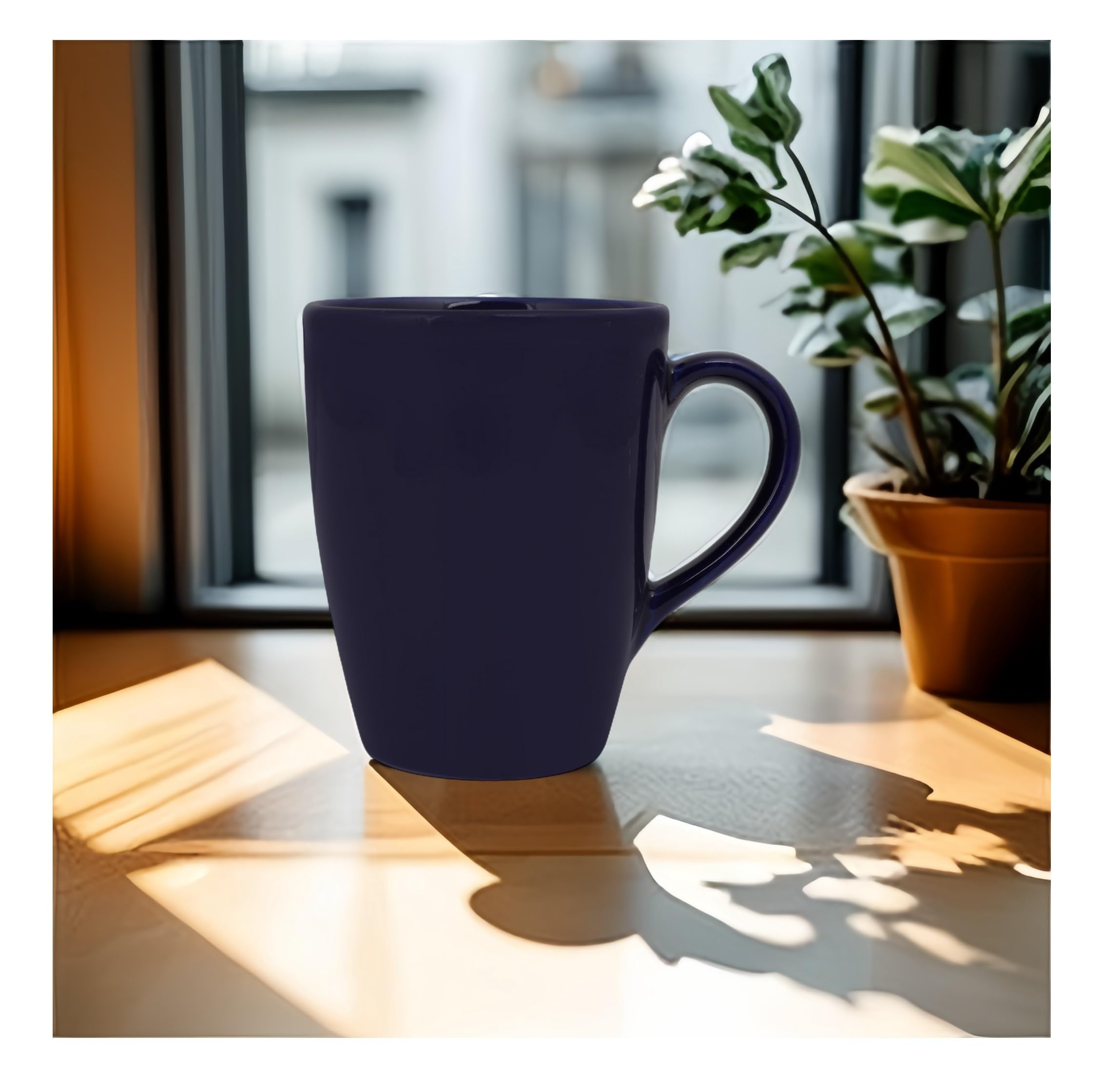 SPHINX Handcrafted Ceramic Coffee Mug & Tea Cup - Microwave Safe Stoneware for Daily Use, Gifts, Corporate Gifting - Elegant Blue (1 Piece) - Perfect for Home, Office & Coffee Shops