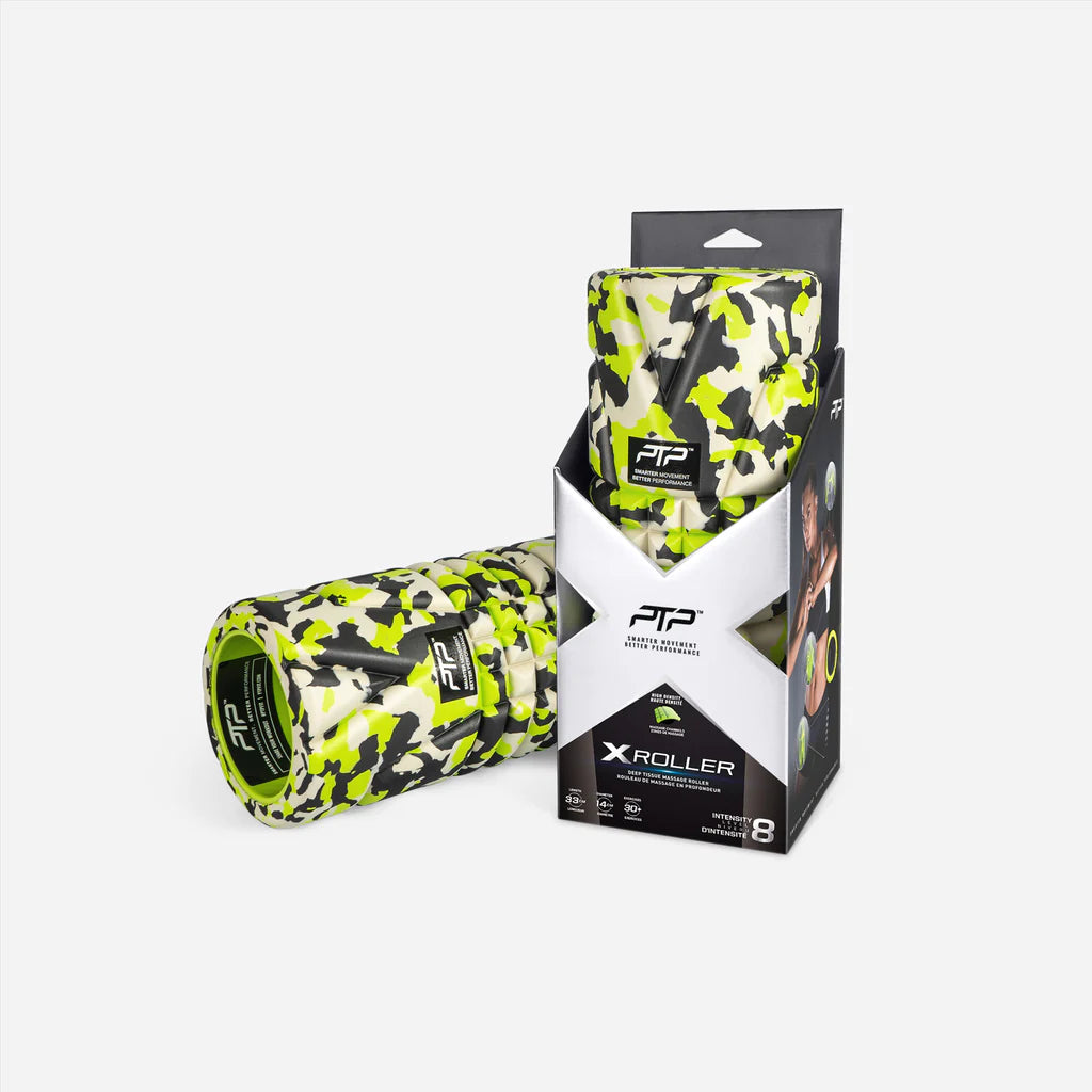 PTP X Roller 33cm Neon Camo Skateboard Wheels - High-Performance Longboard Wheels for Cruising & Downhill Riding - Perfect for Urban Commuting & Skatepark Tricks