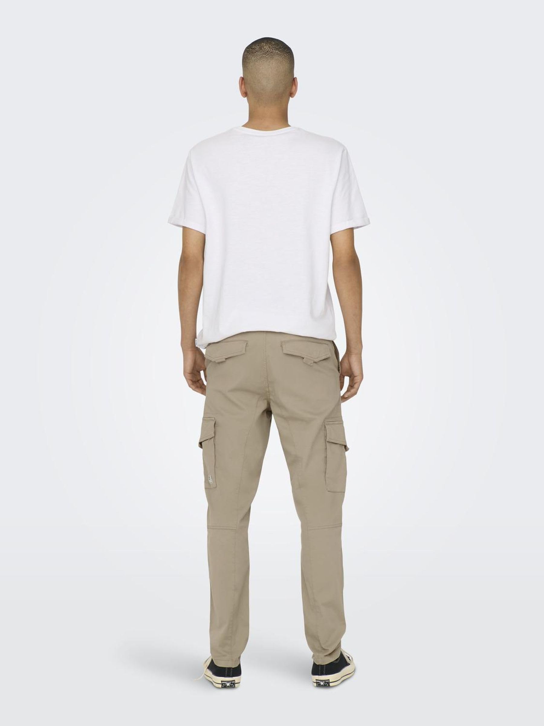 ONLY & SONS Onsdean Life Tap Cargo Pants 0032 - Men's Casual Cargo Pants with Multiple Pockets | Perfect for Outdoor Activities, Hiking, and Everyday Wear