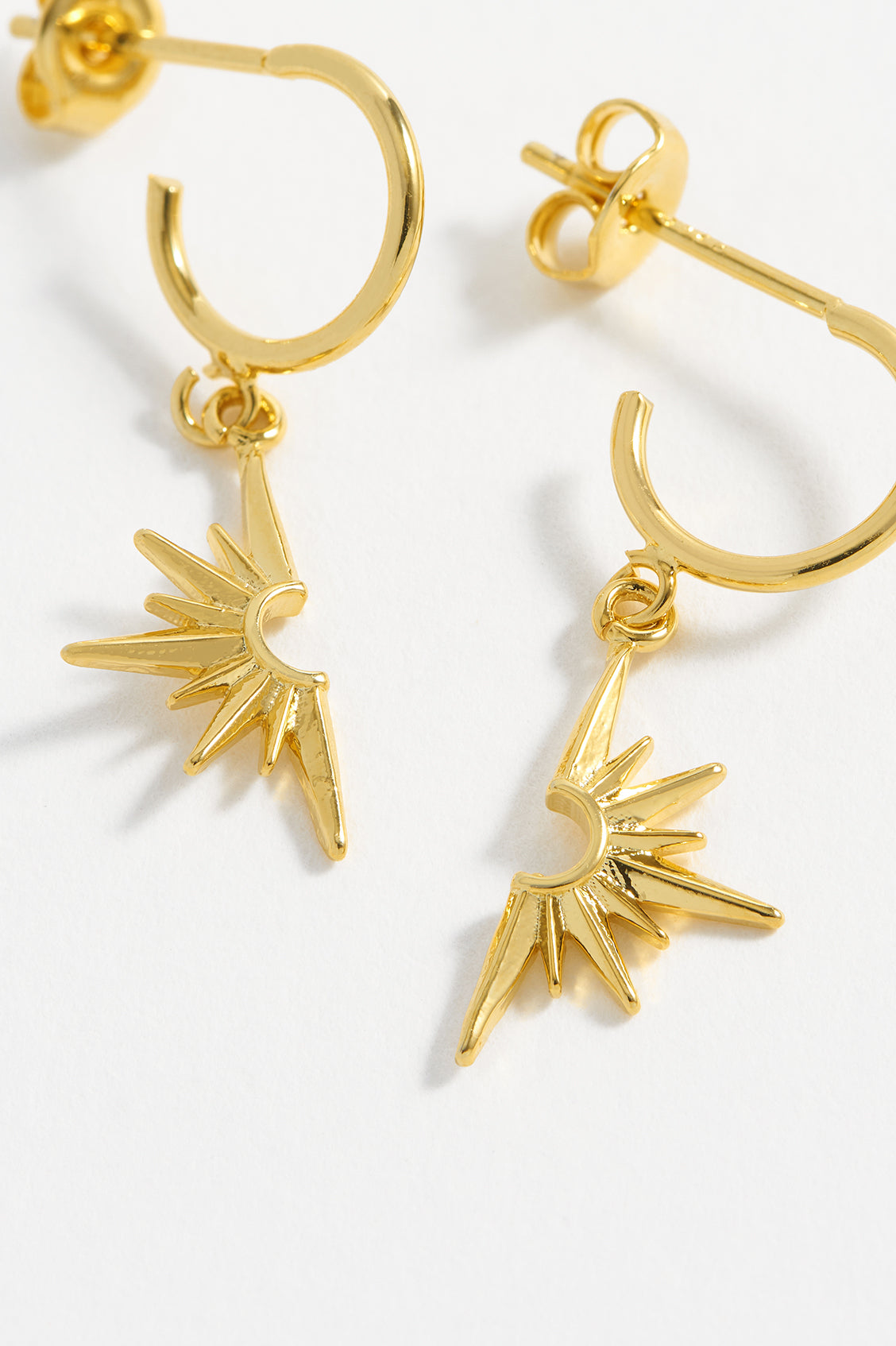 Half Star Drop Hoop Earrings for Women - Trendy Dangle Earrings for Everyday Wear, Party & Special Occasions