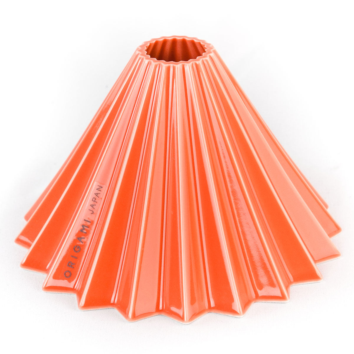 ORIGAMI Coffee Dripper - Premium Handmade Ceramic Pour Over Coffee Maker, Orange - Perfect for Home Brewing, Specialty Coffee & Gift Giving