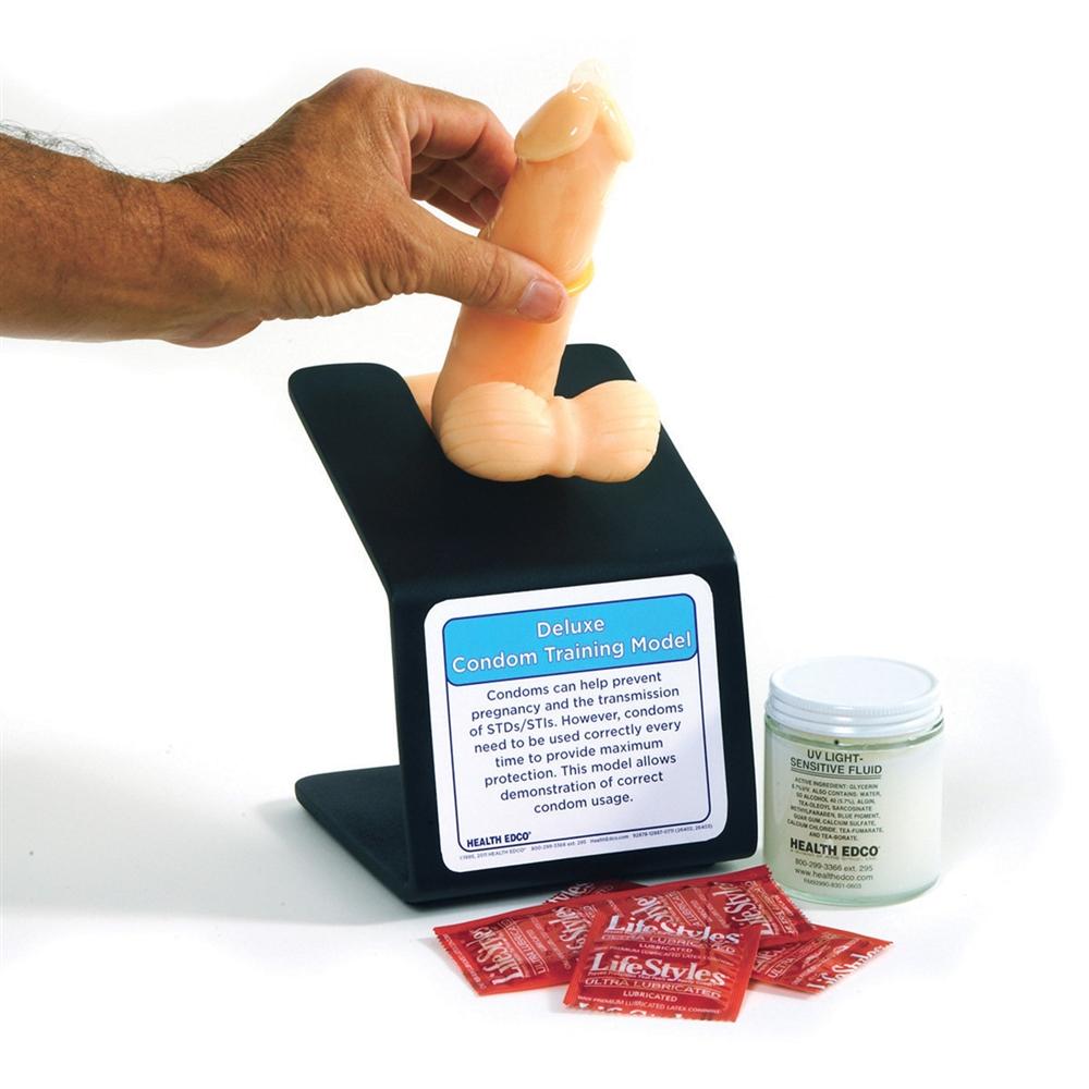 Premium Condom Training Model - Realistic Beige Practice Mannequin for Safe Sex Education & Demonstration | Perfect for Health Classes, Clinics & Personal Use