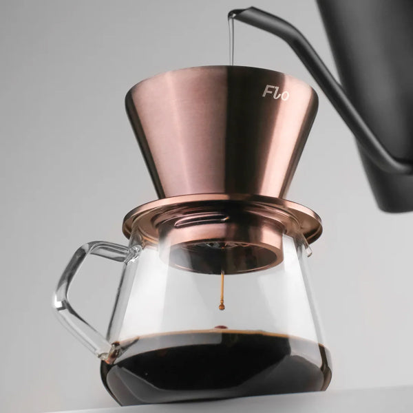 Varia x Kurasu Kyoto FLO Dripper - Premium Japanese Coffee Pour Over Dripper for Specialty Brewing | Perfect for Home Baristas, Coffee Enthusiasts & Gift Giving