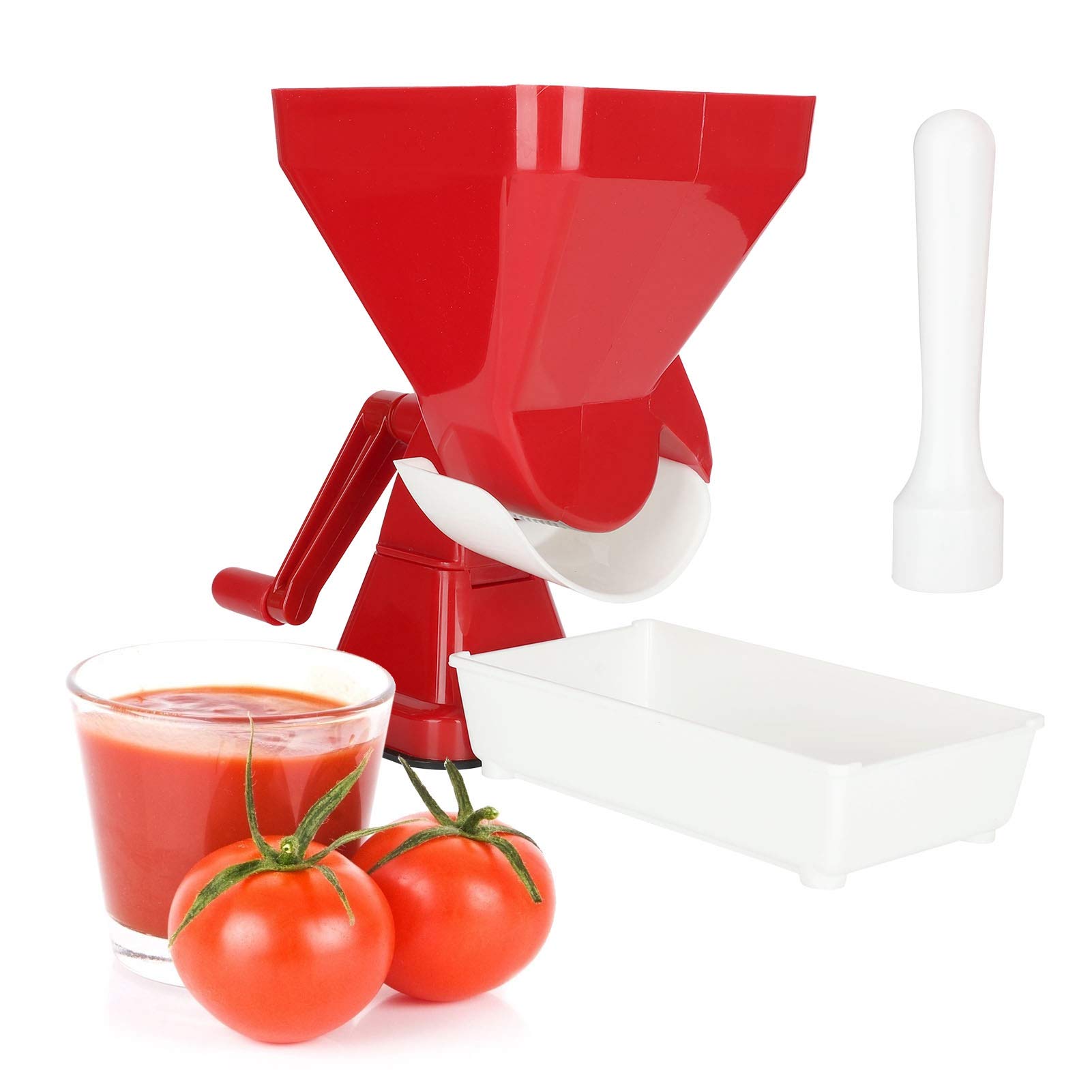 Alvinlite Tomato Strainer - No Peeling Deseeding or Coring, Tomato Sauce Press Juicer Maker for Homemade Pasta Sauces, Fresh Salsas, Puree & Canning | Perfect for Italian Cooking, Mexican Salsas & Fruit Preserves