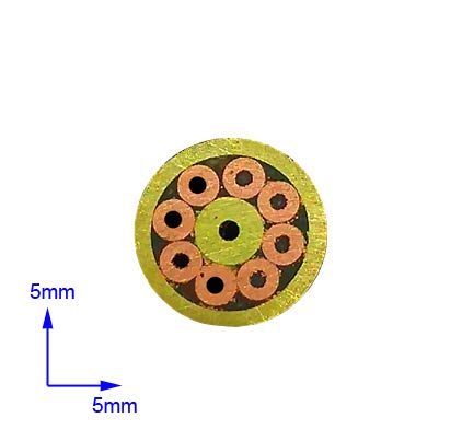 5mm Mosaic Pins for Knife Handles - Brass & Copper Custom Knife Pins - Perfect for Hunting Knives, DIY Knife Making, and Blade Handle Repair