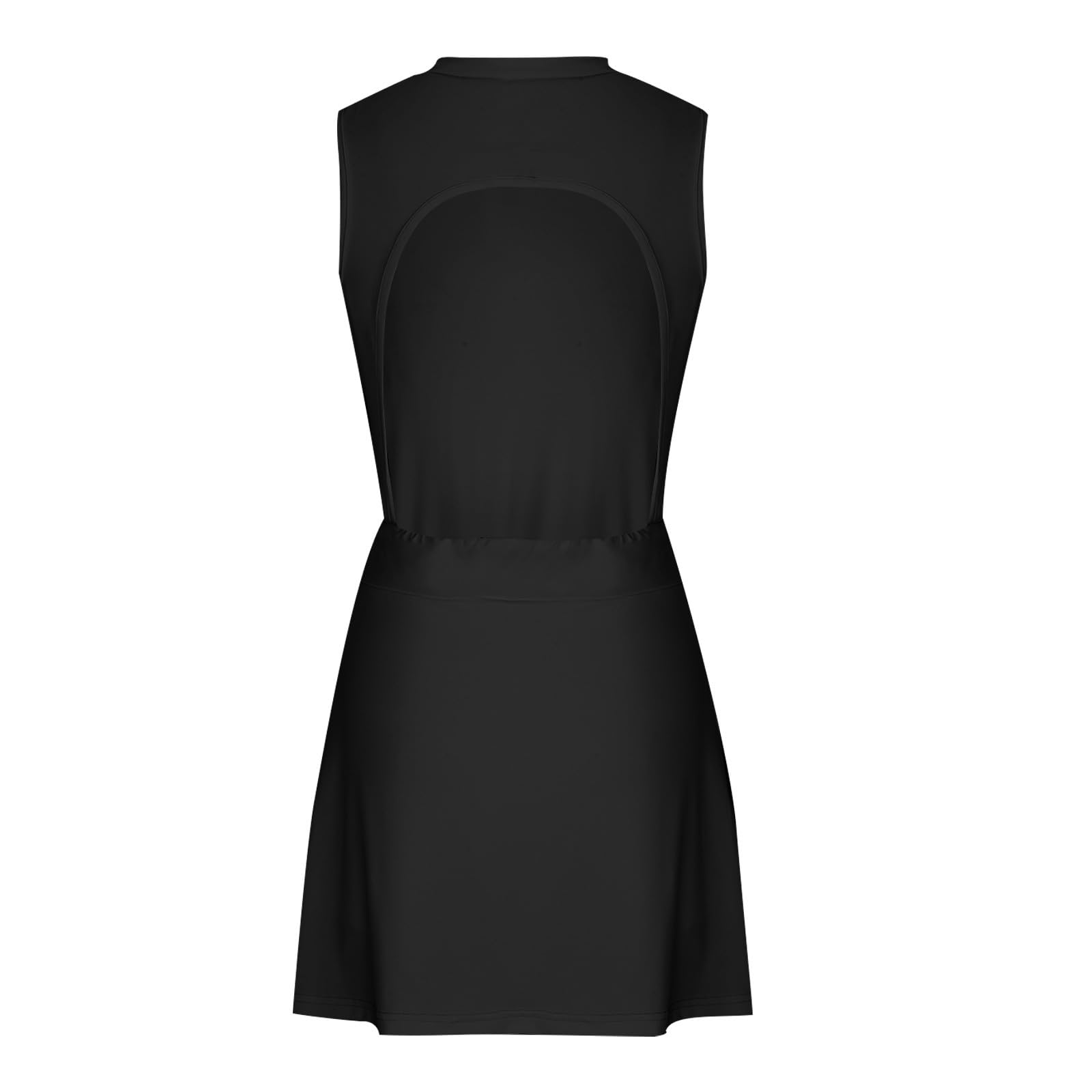 Women's Athletic Tennis Dress with Built-in Shorts - Comfy Workout Romper for Gym & Tennis