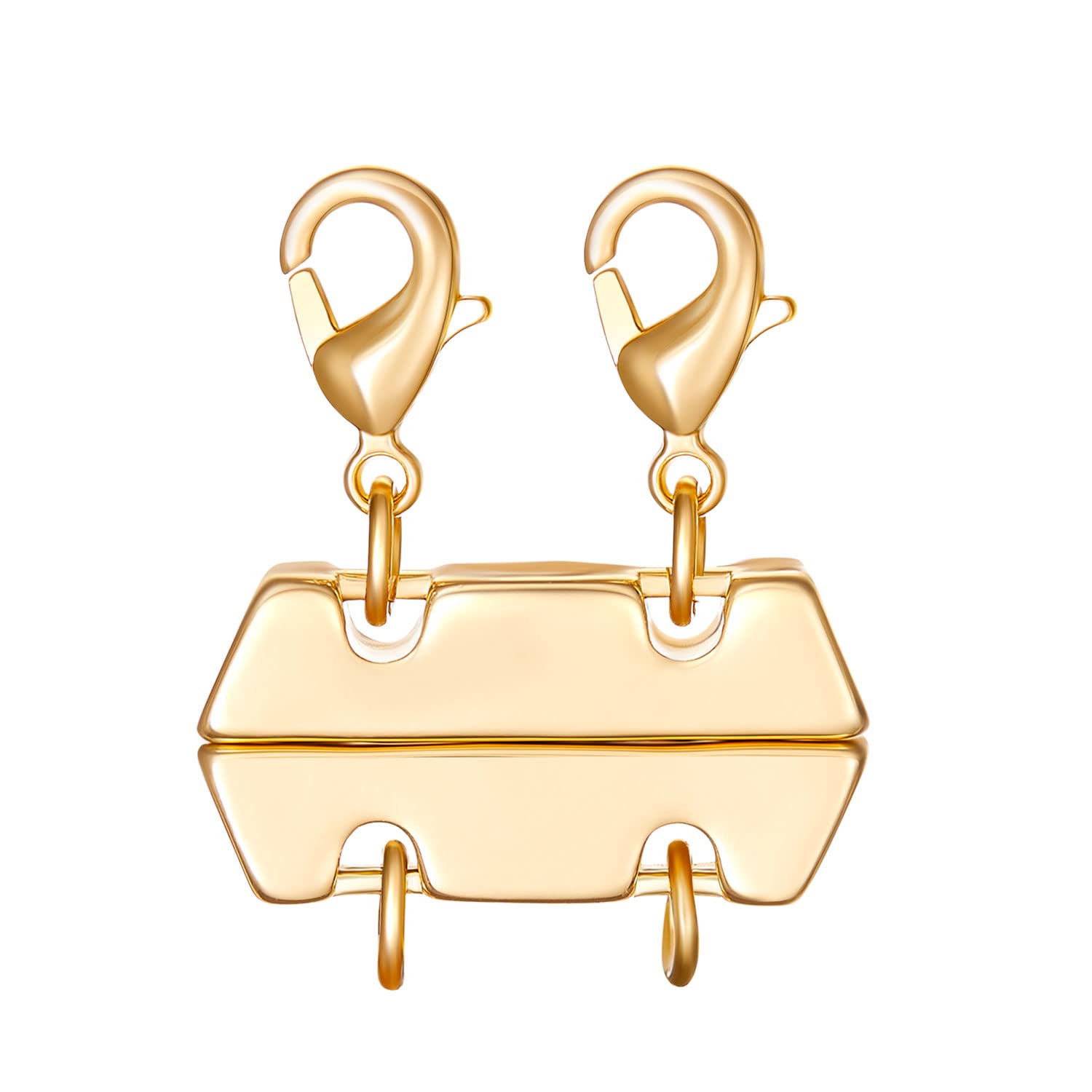 Premium Magnetic Jewelry Clasps - 18K Gold & Silver Plated Copper Necklace Clasps for Layering, Stackable Necklaces & Bracelet Chains | Women's Fashion Jewelry Accessories for Everyday Wear, Special Occasions & Gift Giving
