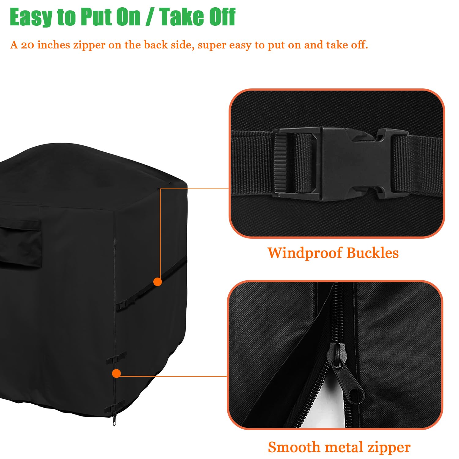 WOMACO Waterproof Outdoor AC Unit Cover for Central Air Conditioners - 32
