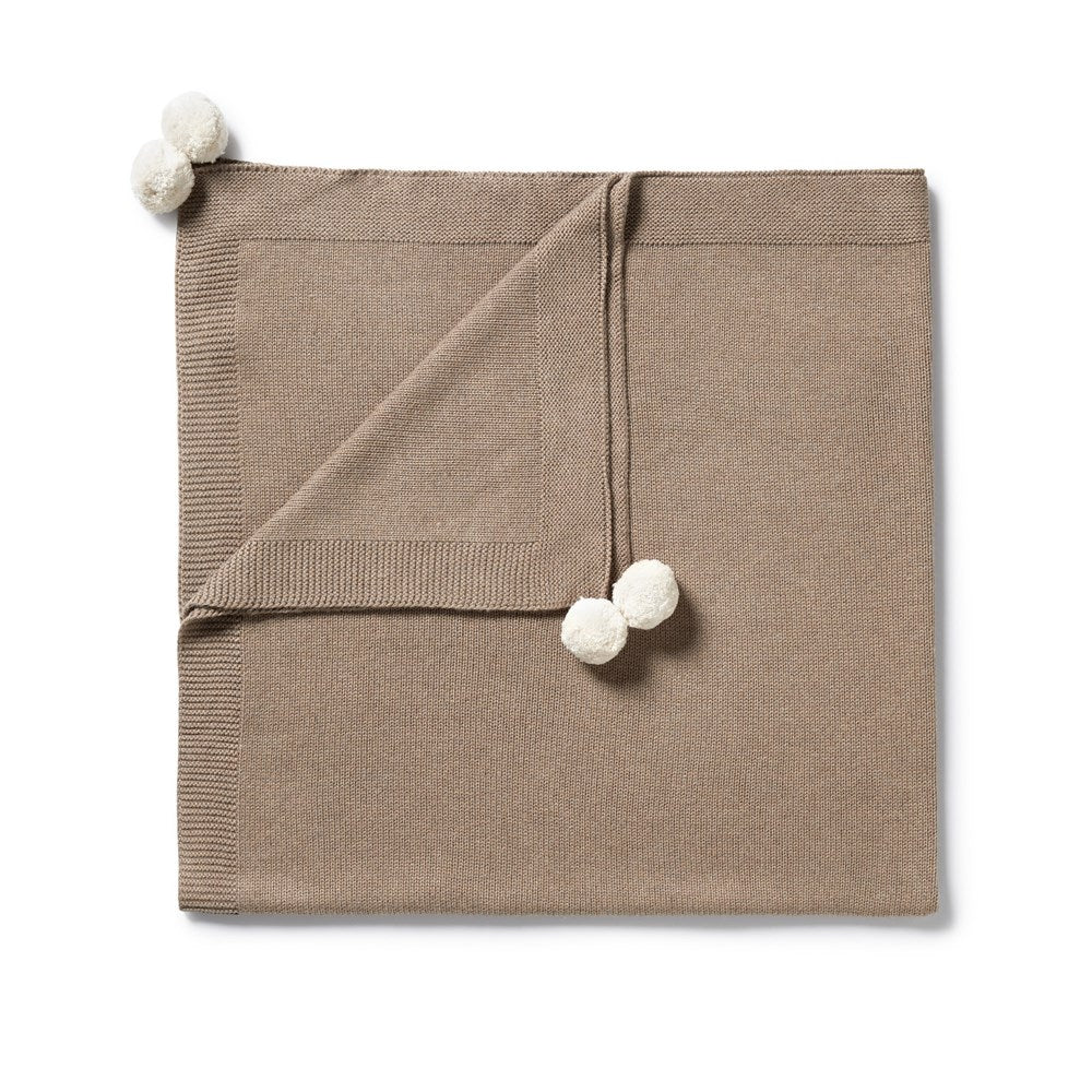 Premium Soft Walnut Brown Knitted Blanket - Cozy & Warm Handmade Throw for Couch, Bed, Sofa - Perfect for Winter, Gifts, and Home Decor