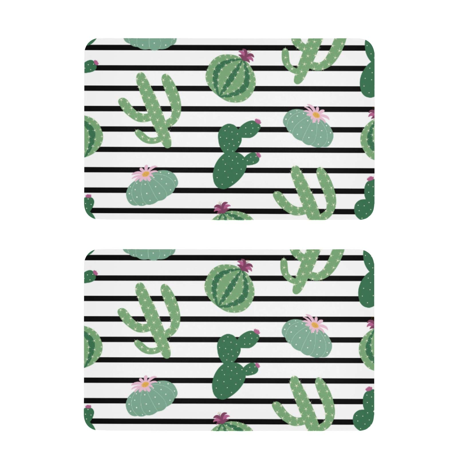 ALAZA Refrigerator Magnets Set of 2 - Green Plants Cactus Fridge Magnets for Kitchen Organization, Office Decor & Home Storage | Perfect for Holding Notes, Photos and Shopping Lists on Refrigerator Door
