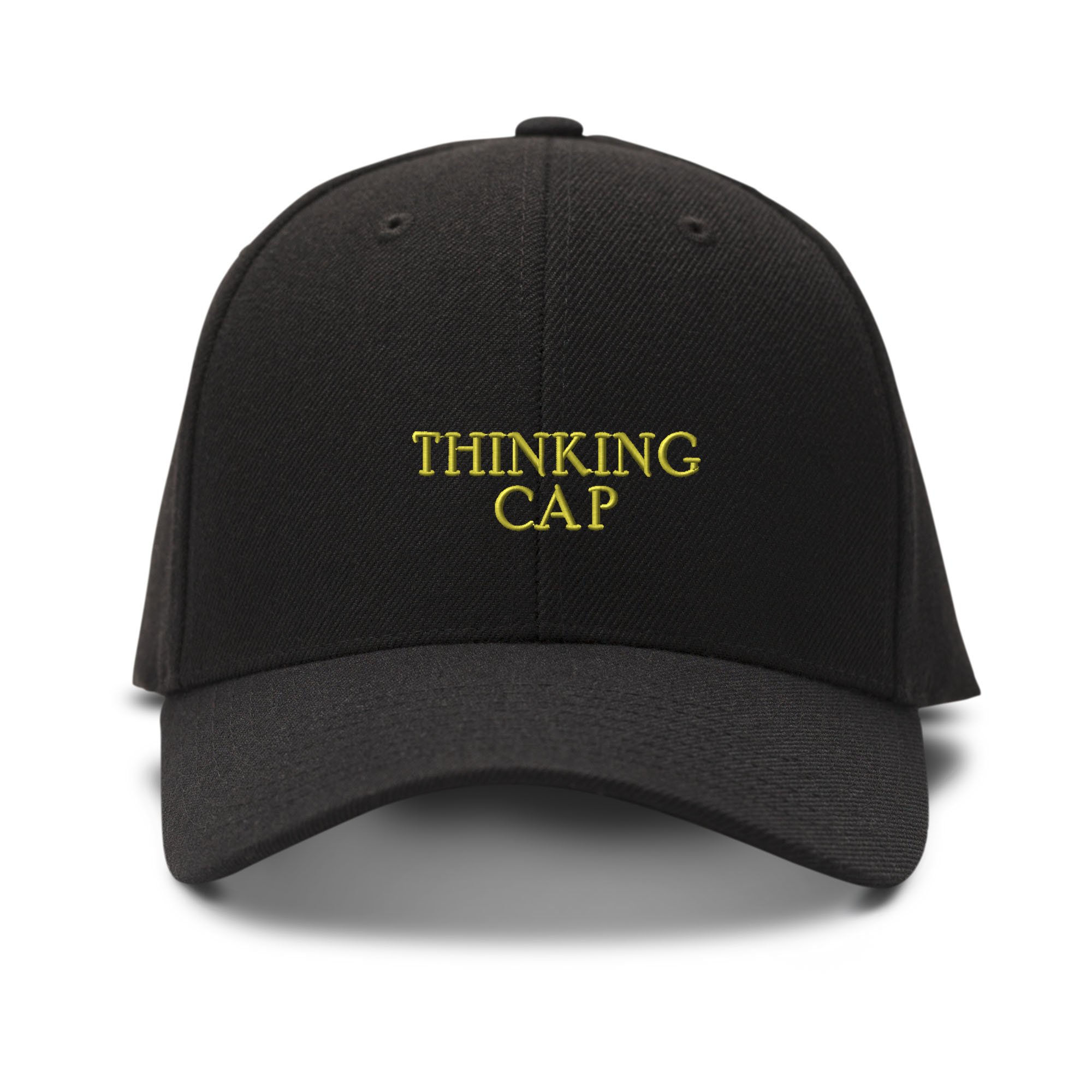 Speedy Pros Baseball Cap - Gold Thinking Cap with Embroidery - Adjustable Dad Hats for Men & Women - Perfect for Sports, Outdoor Activities & Casual Wear