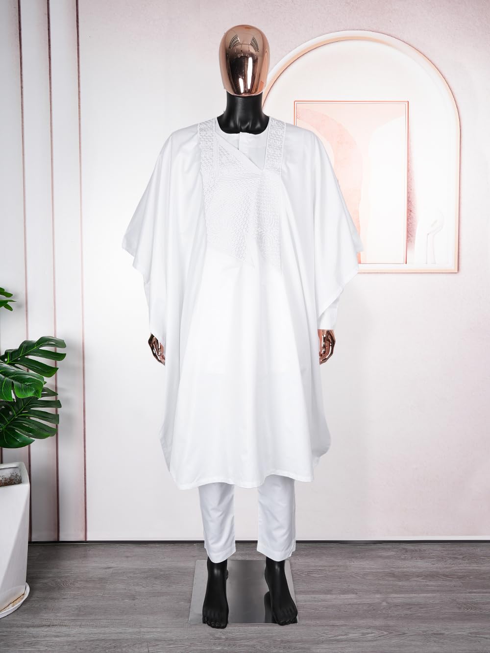 Premium African Men's Agbada Boubou Set - Traditional Nigerian Wedding Attire with Handmade Embroidery - Elegant Caftan Outfit for Special Occasions, Cultural Events & Formal Gatherings