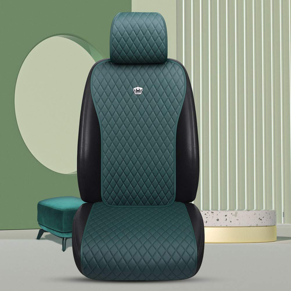 Premium Red Rain Universal Leather Car Seat Covers - 11-Piece Set (Army Green) for Cars, Trucks & SUVs | 2/3 Seat Protection | Durable & Stylish for Daily Commute, Road Trips & Off-Road Adventures